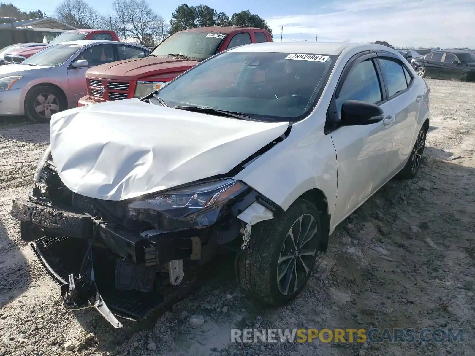 2 Photograph of a damaged car 5YFBURHE8KP936359 TOYOTA COROLLA 2019