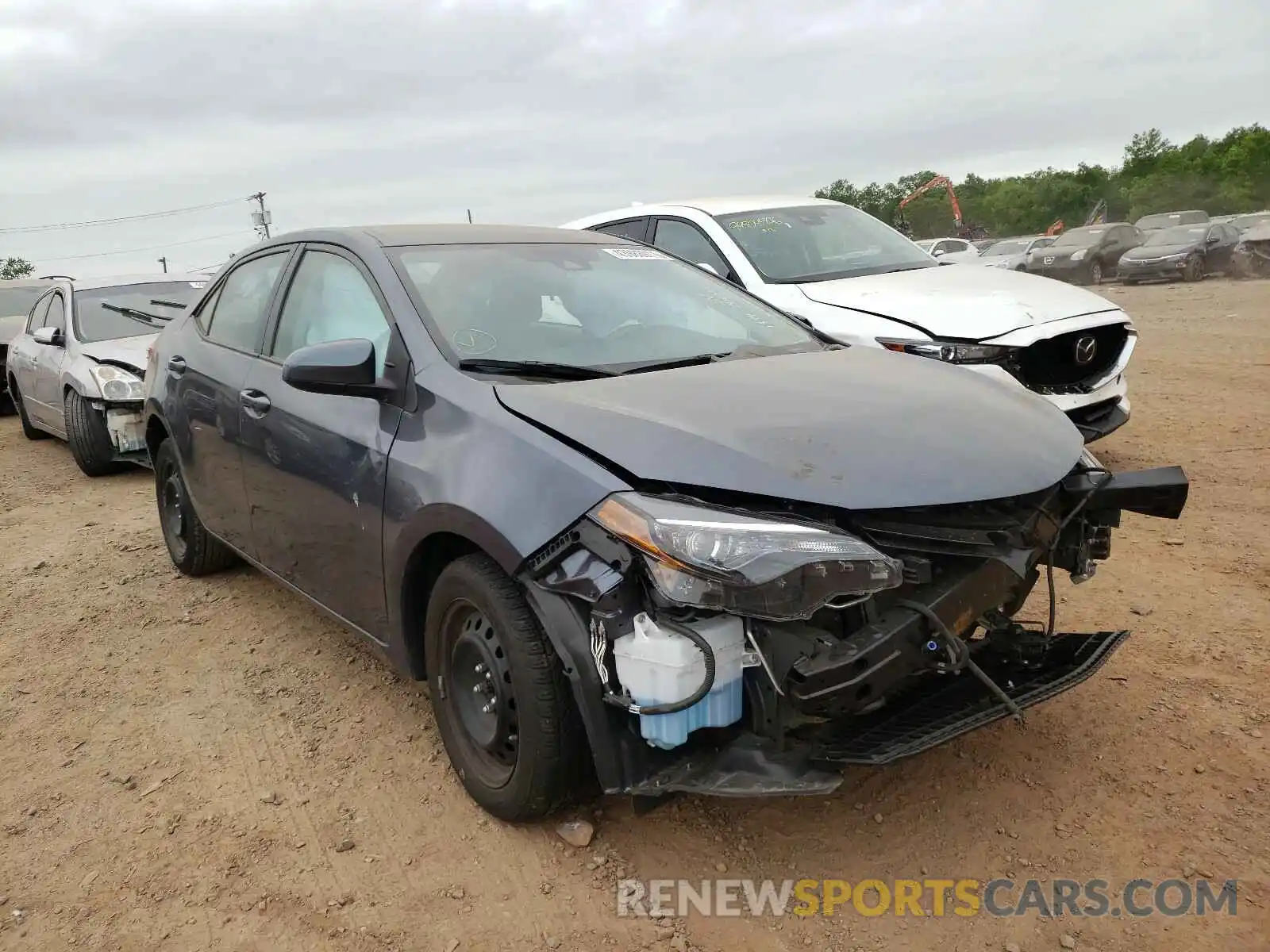 1 Photograph of a damaged car 5YFBURHE8KP937334 TOYOTA COROLLA 2019