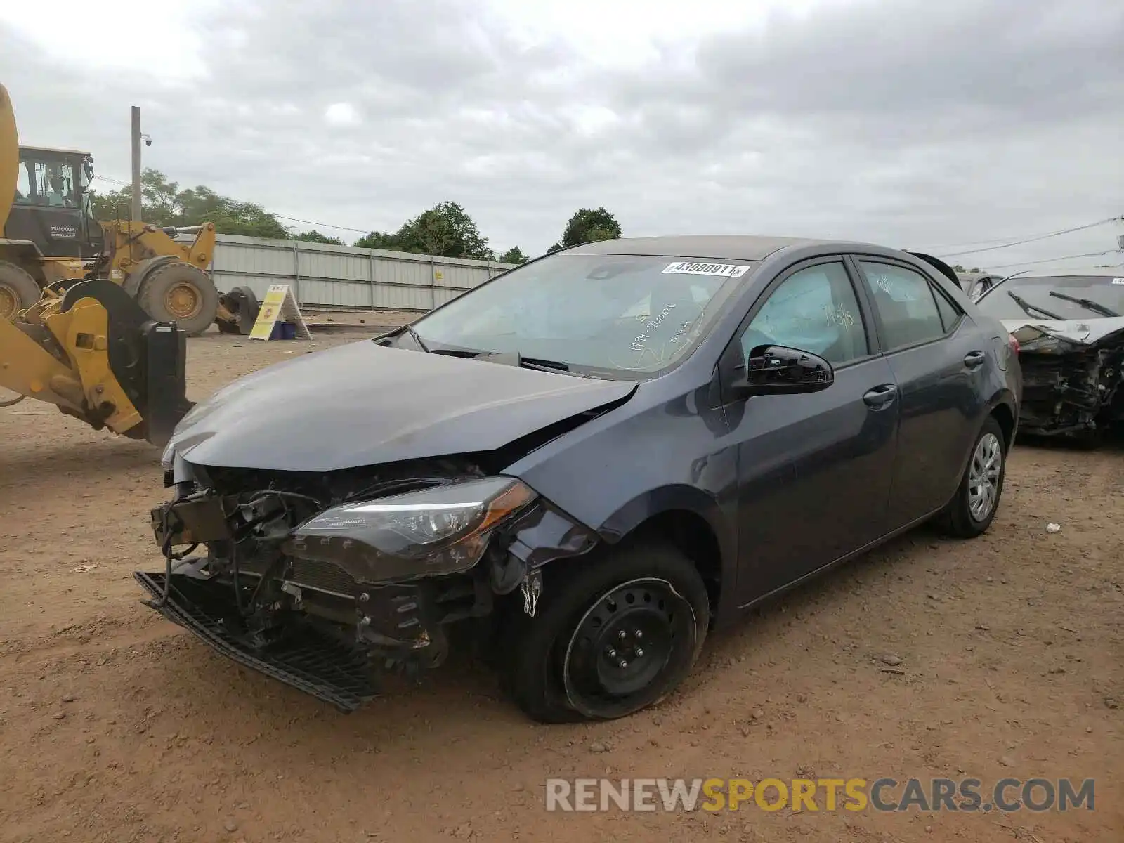 2 Photograph of a damaged car 5YFBURHE8KP937334 TOYOTA COROLLA 2019