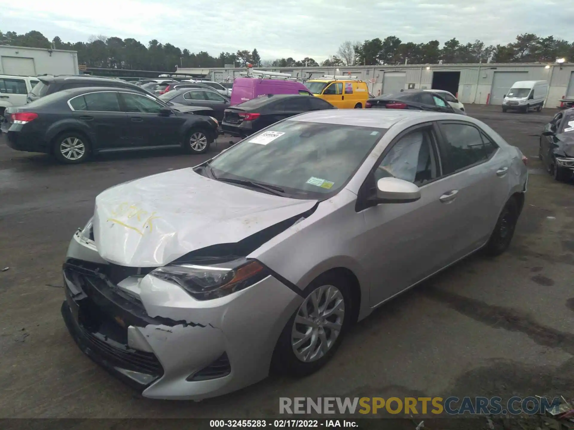 2 Photograph of a damaged car 5YFBURHE8KP937348 TOYOTA COROLLA 2019