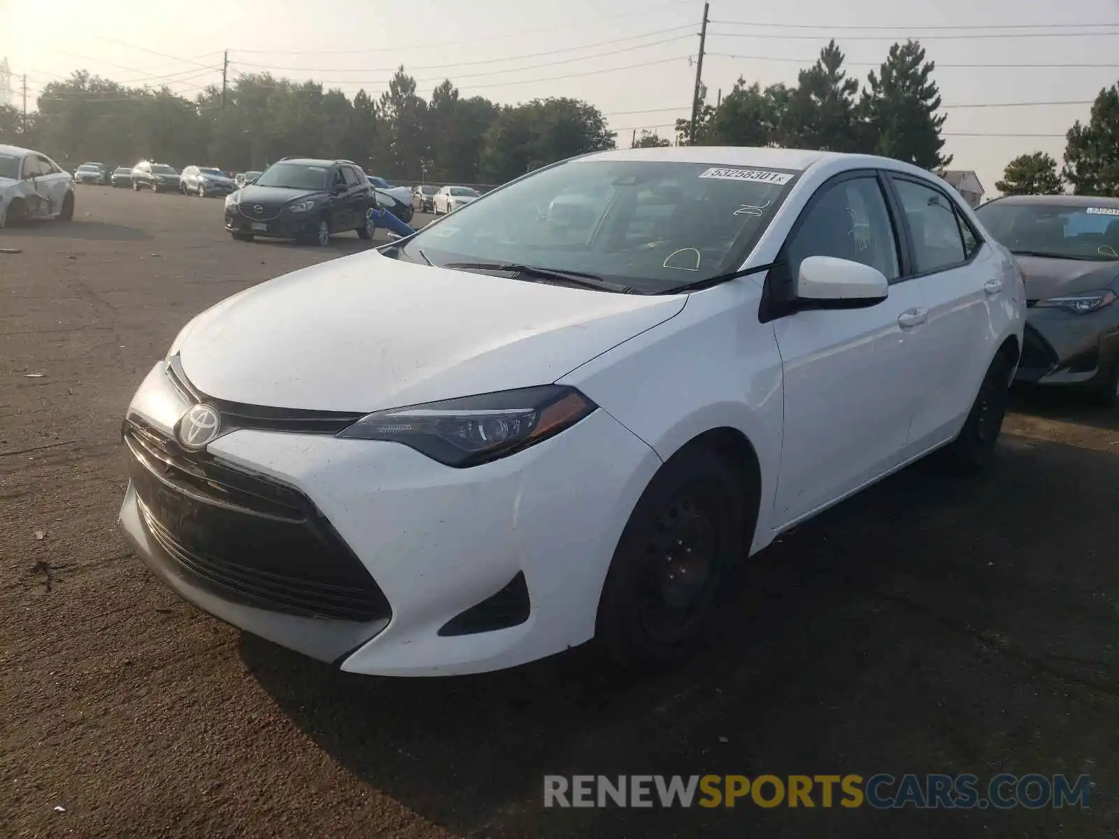 2 Photograph of a damaged car 5YFBURHE8KP937866 TOYOTA COROLLA 2019