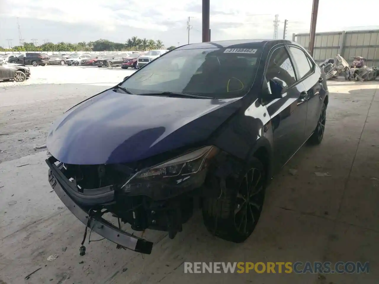 2 Photograph of a damaged car 5YFBURHE8KP938032 TOYOTA COROLLA 2019