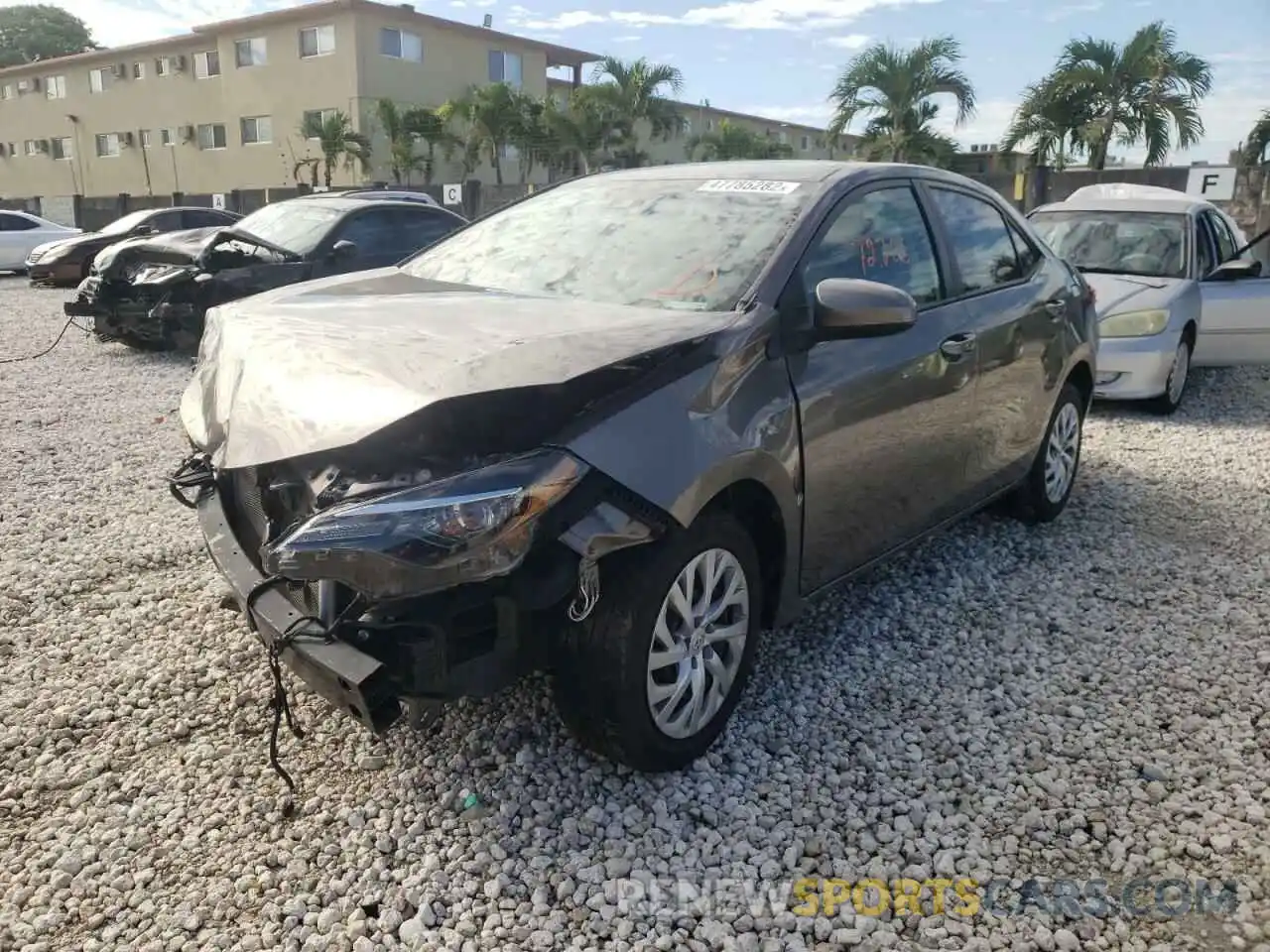 2 Photograph of a damaged car 5YFBURHE8KP938239 TOYOTA COROLLA 2019