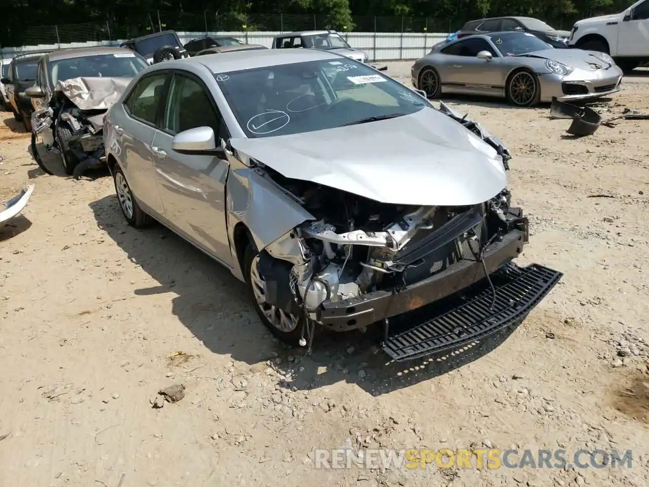 1 Photograph of a damaged car 5YFBURHE8KP938256 TOYOTA COROLLA 2019