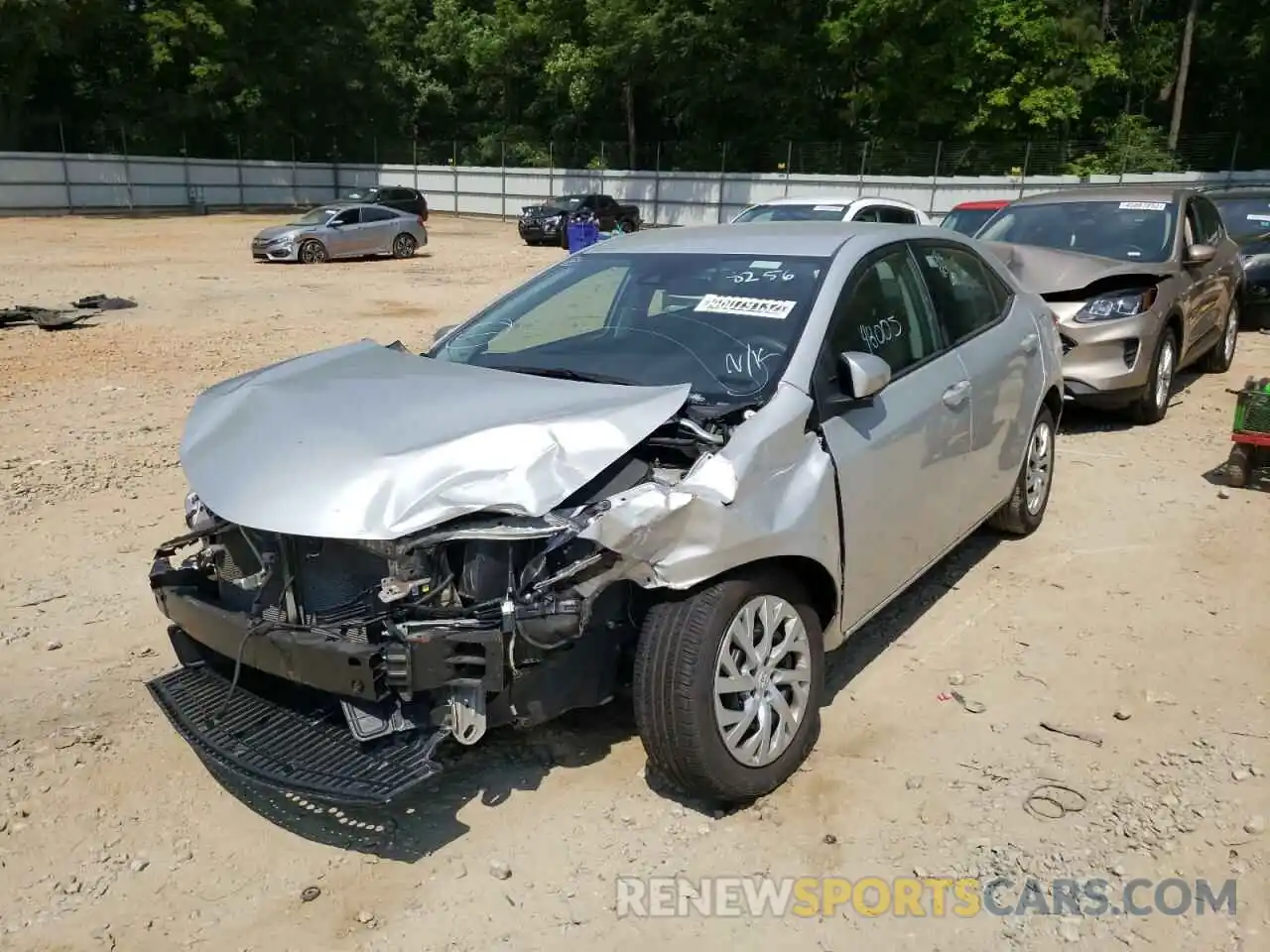 2 Photograph of a damaged car 5YFBURHE8KP938256 TOYOTA COROLLA 2019