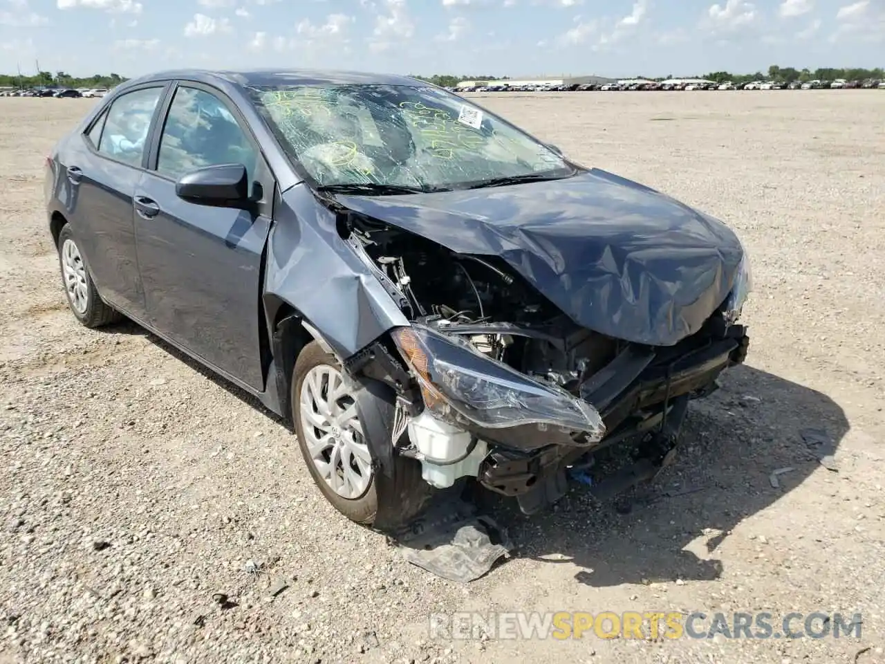 1 Photograph of a damaged car 5YFBURHE8KP939228 TOYOTA COROLLA 2019