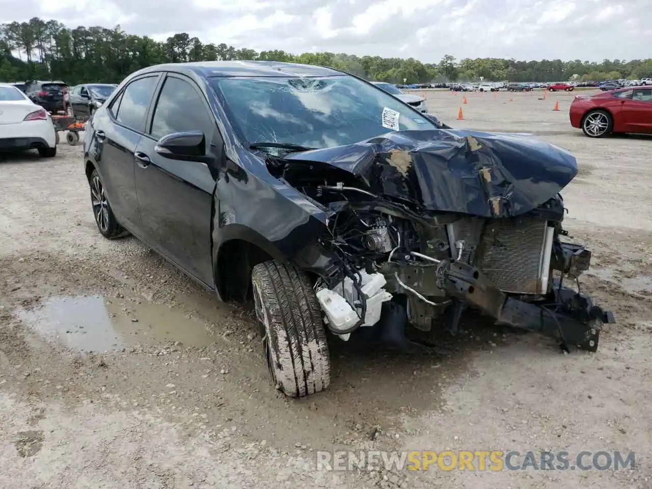 1 Photograph of a damaged car 5YFBURHE8KP939701 TOYOTA COROLLA 2019