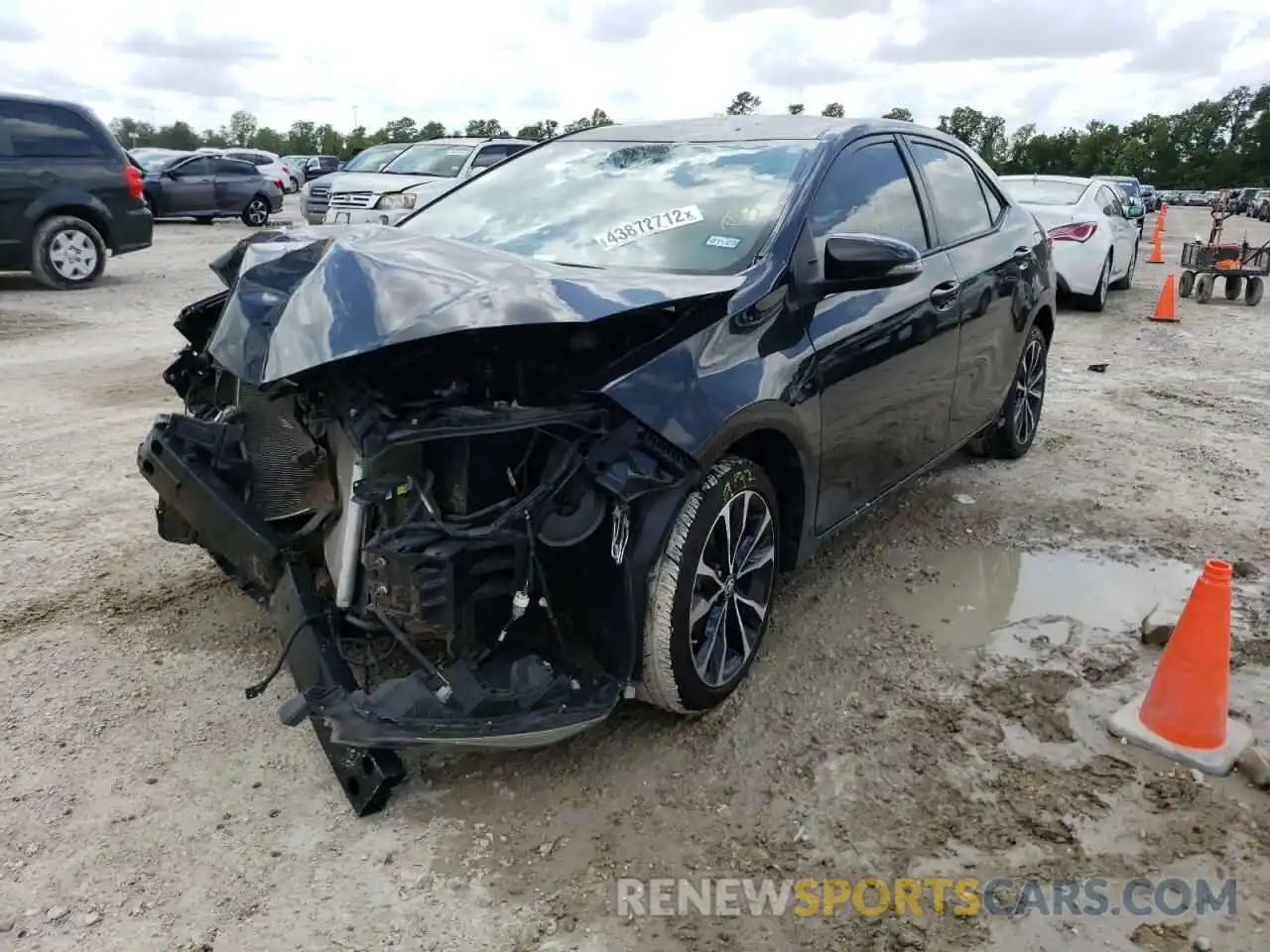 2 Photograph of a damaged car 5YFBURHE8KP939701 TOYOTA COROLLA 2019