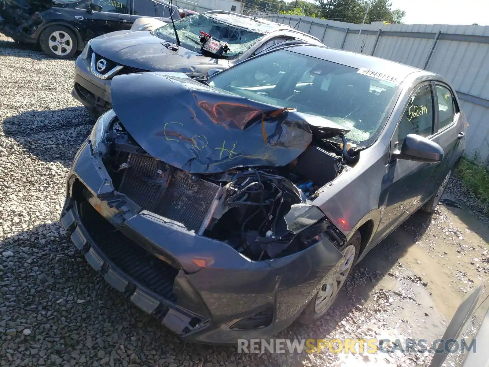 2 Photograph of a damaged car 5YFBURHE8KP940251 TOYOTA COROLLA 2019