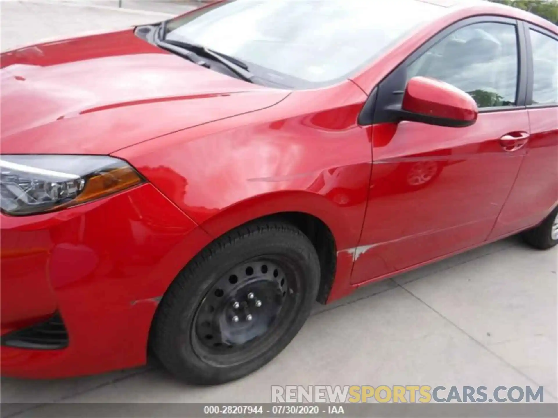 2 Photograph of a damaged car 5YFBURHE8KP940492 TOYOTA COROLLA 2019