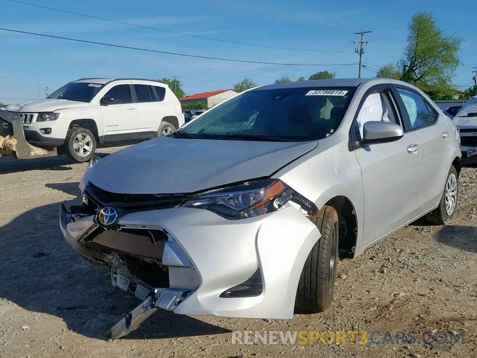 2 Photograph of a damaged car 5YFBURHE8KP940539 TOYOTA COROLLA 2019