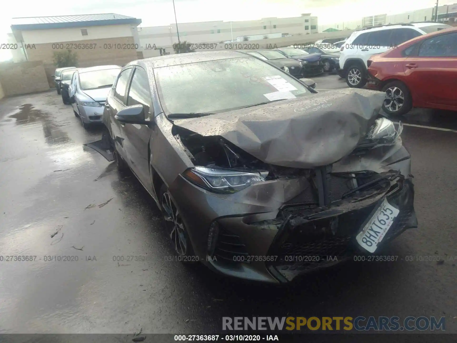 1 Photograph of a damaged car 5YFBURHE8KP940556 TOYOTA COROLLA 2019