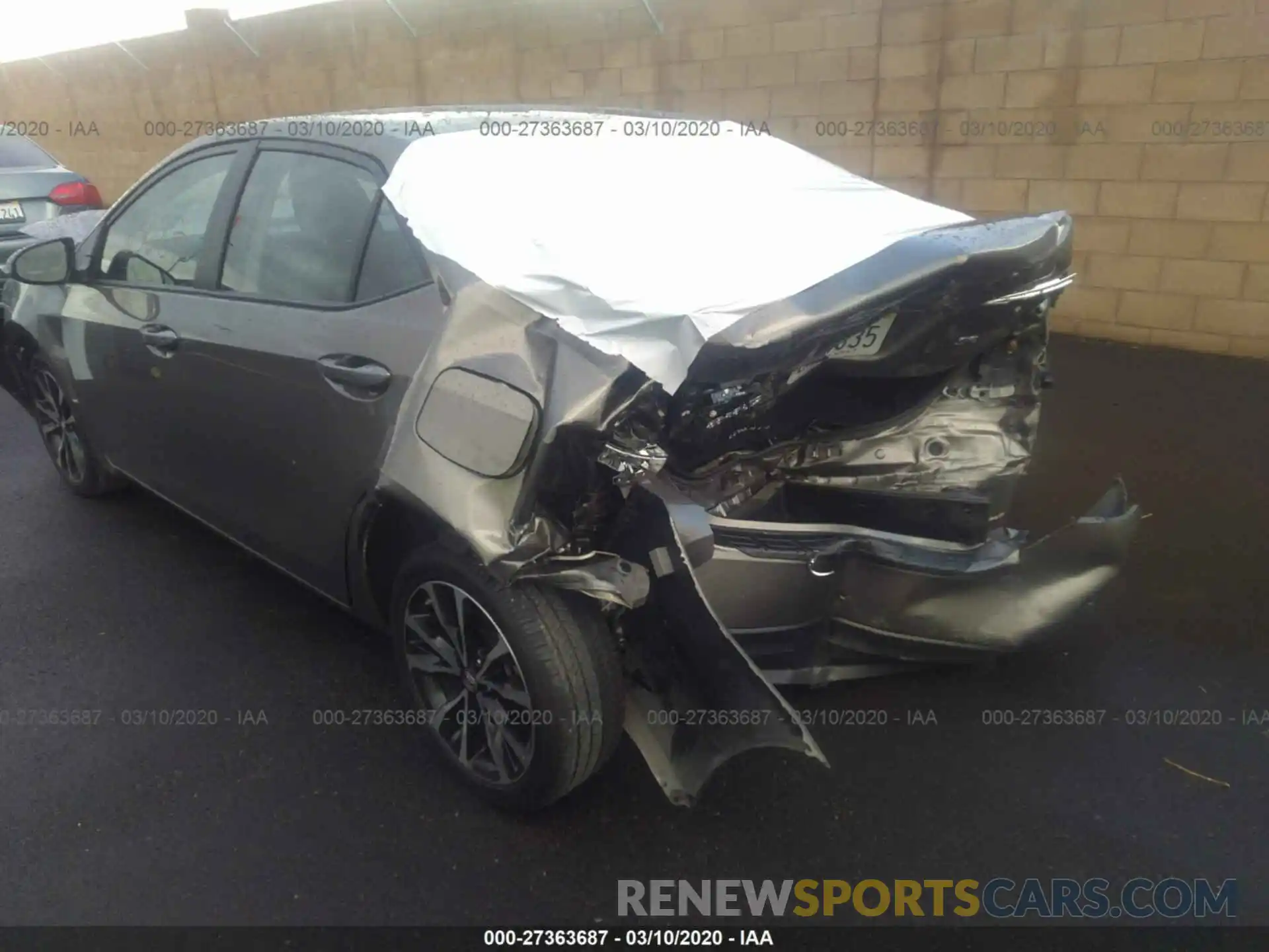 3 Photograph of a damaged car 5YFBURHE8KP940556 TOYOTA COROLLA 2019