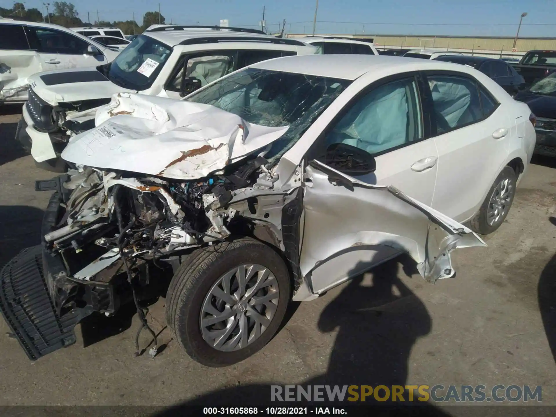 2 Photograph of a damaged car 5YFBURHE8KP940864 TOYOTA COROLLA 2019