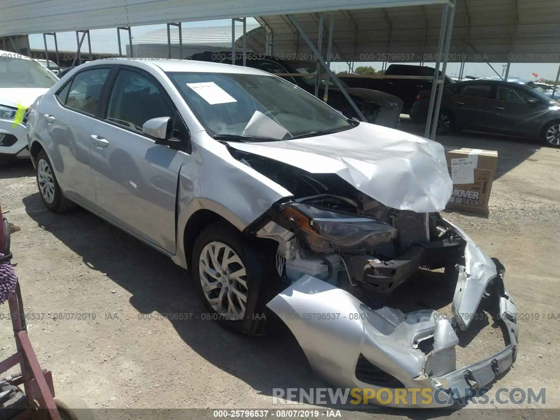 1 Photograph of a damaged car 5YFBURHE8KP941318 TOYOTA COROLLA 2019