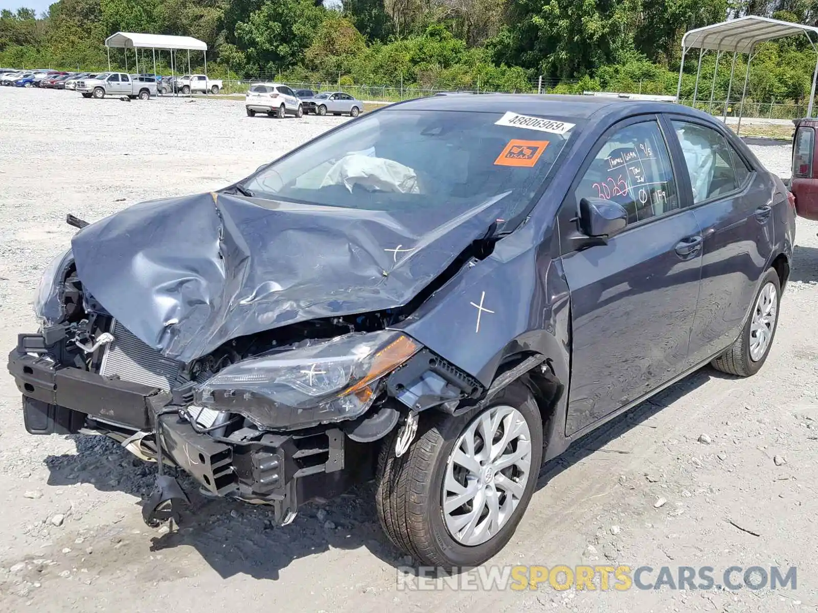 2 Photograph of a damaged car 5YFBURHE8KP941738 TOYOTA COROLLA 2019