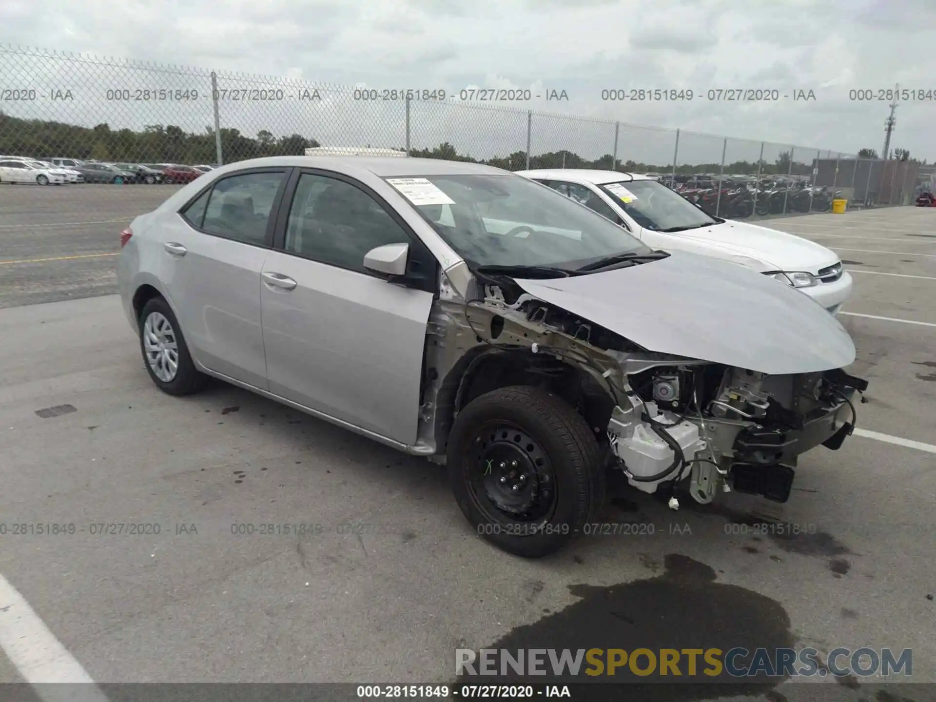 1 Photograph of a damaged car 5YFBURHE8KP942727 TOYOTA COROLLA 2019