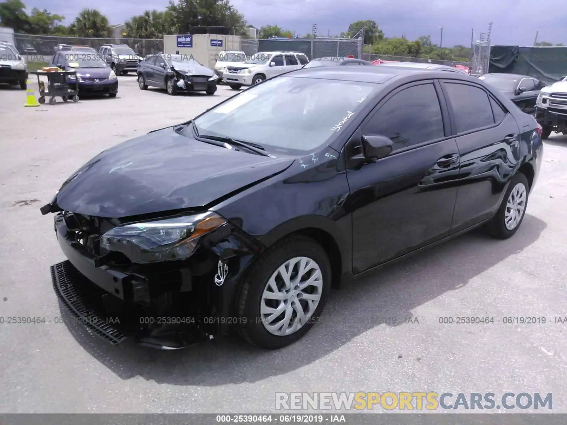 2 Photograph of a damaged car 5YFBURHE8KP942839 TOYOTA COROLLA 2019