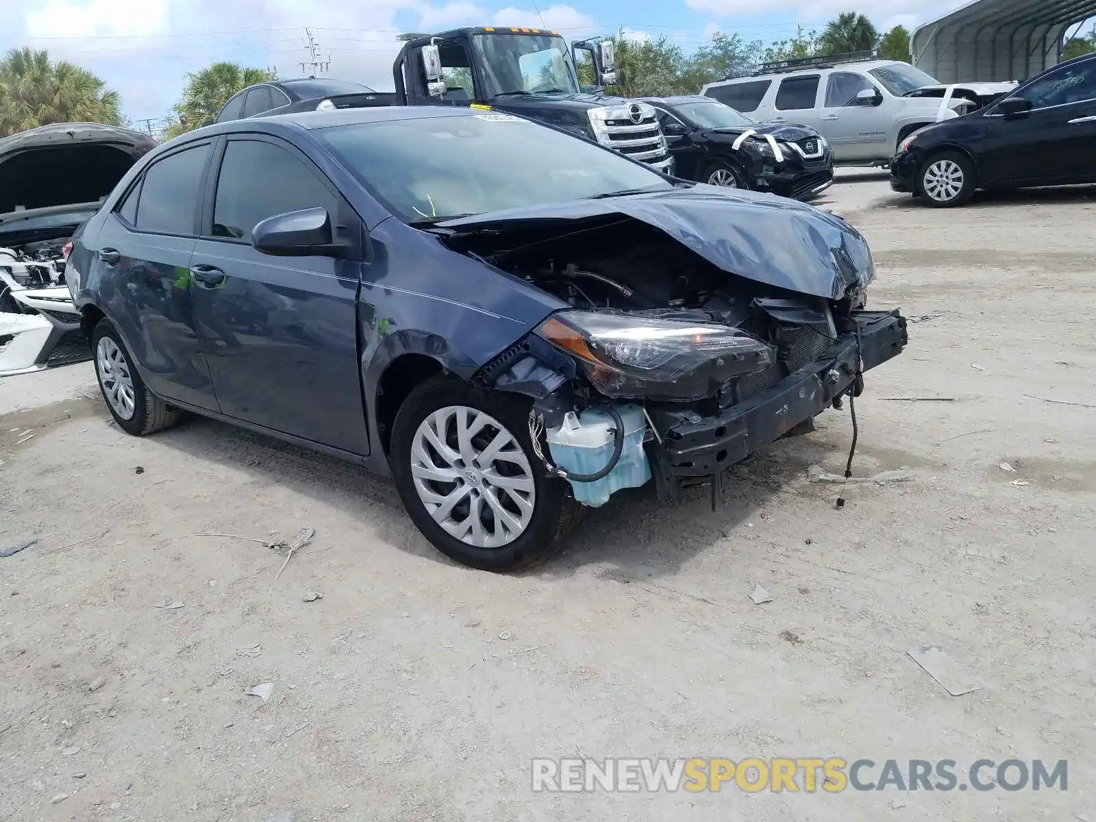 1 Photograph of a damaged car 5YFBURHE8KP942999 TOYOTA COROLLA 2019