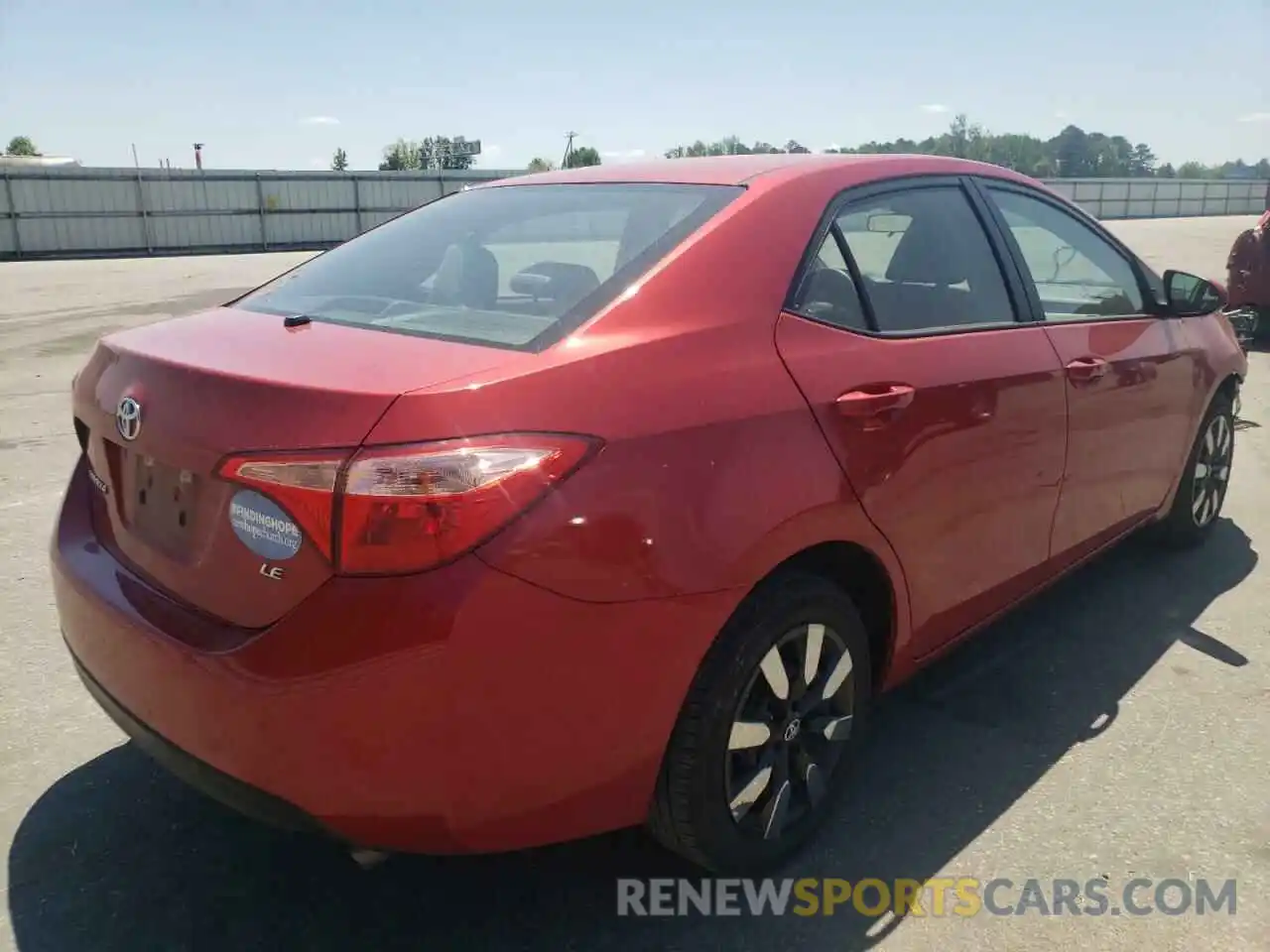 4 Photograph of a damaged car 5YFBURHE8KP943019 TOYOTA COROLLA 2019