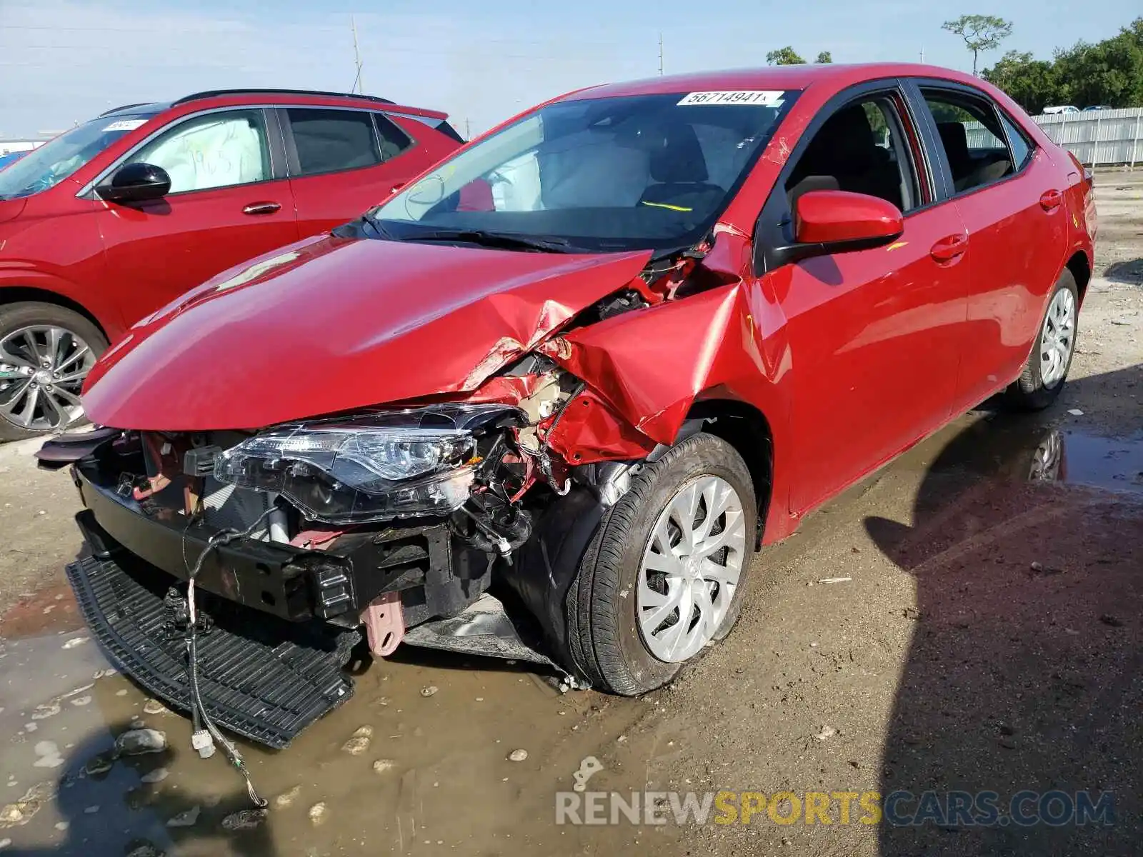 2 Photograph of a damaged car 5YFBURHE8KP943652 TOYOTA COROLLA 2019