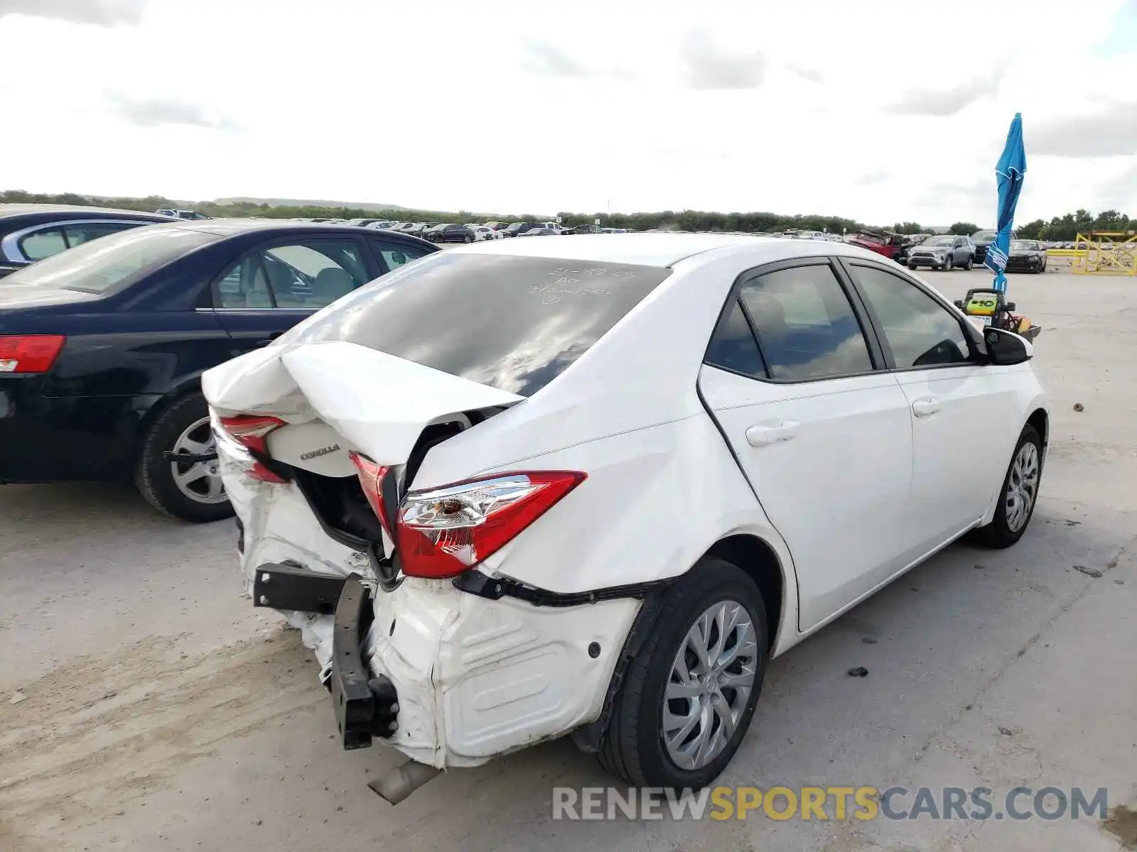 4 Photograph of a damaged car 5YFBURHE8KP943828 TOYOTA COROLLA 2019