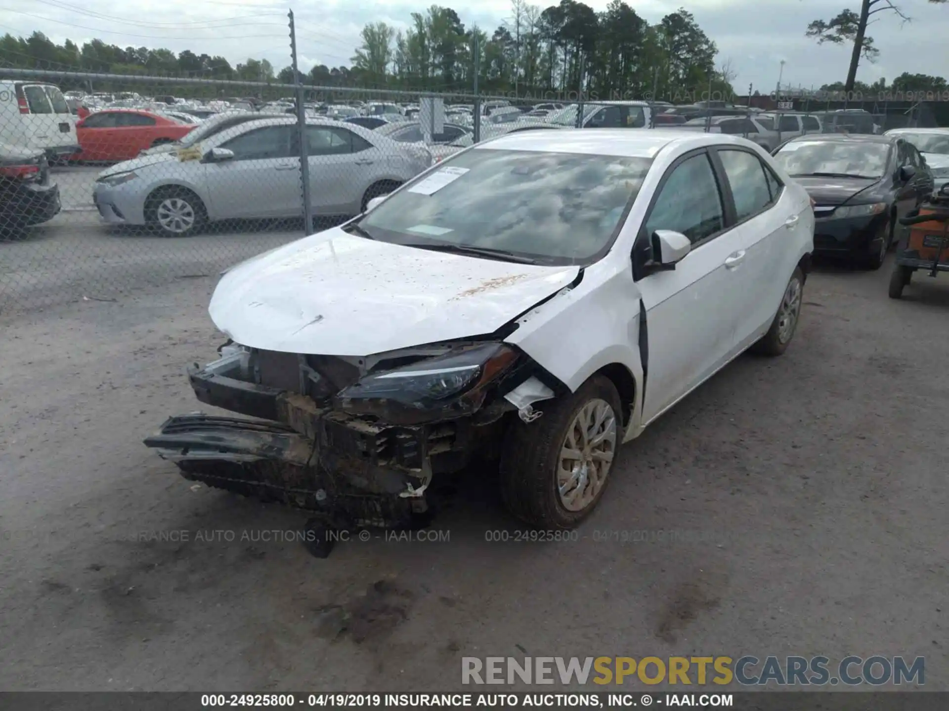 2 Photograph of a damaged car 5YFBURHE8KP944008 TOYOTA COROLLA 2019