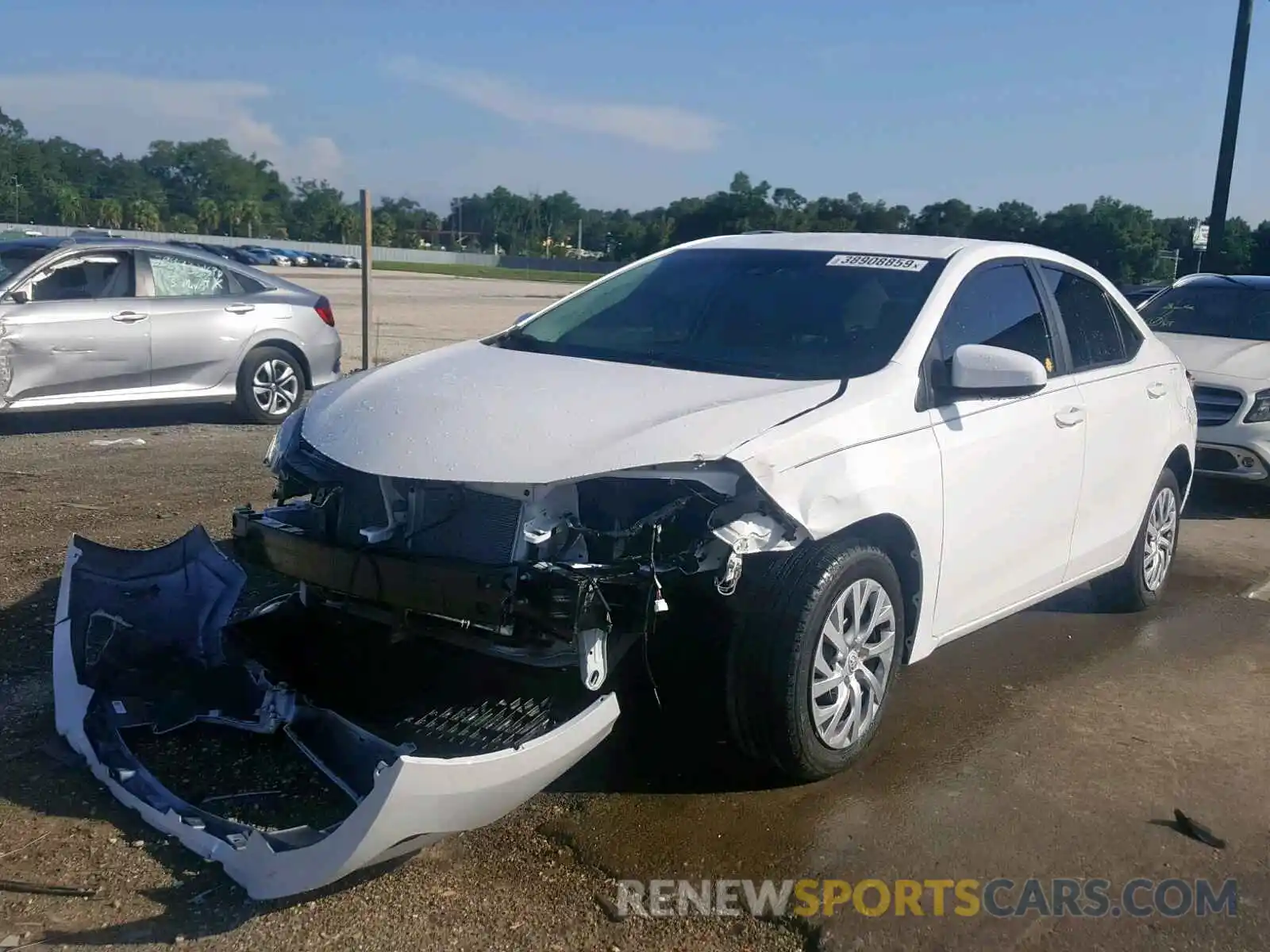 2 Photograph of a damaged car 5YFBURHE8KP944381 TOYOTA COROLLA 2019