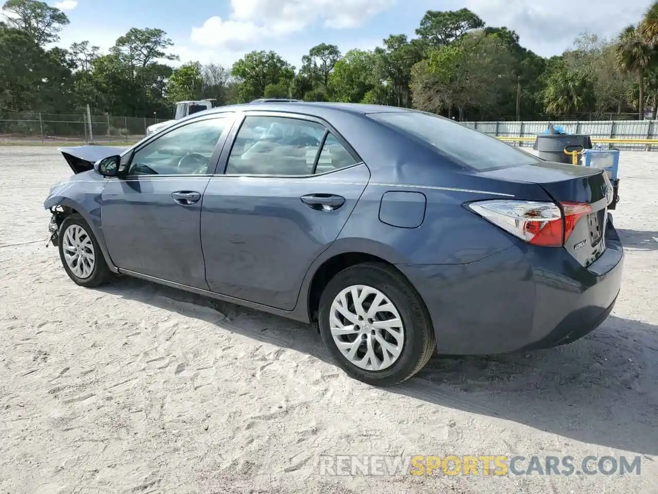 2 Photograph of a damaged car 5YFBURHE8KP944686 TOYOTA COROLLA 2019