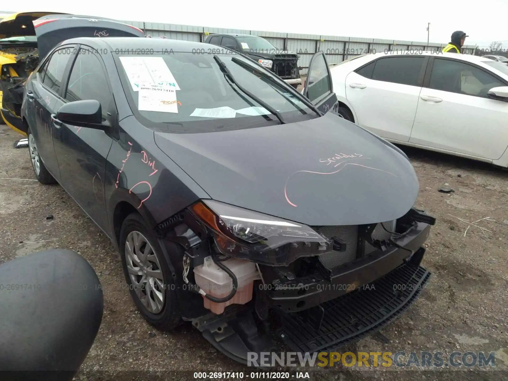 1 Photograph of a damaged car 5YFBURHE8KP944901 TOYOTA COROLLA 2019