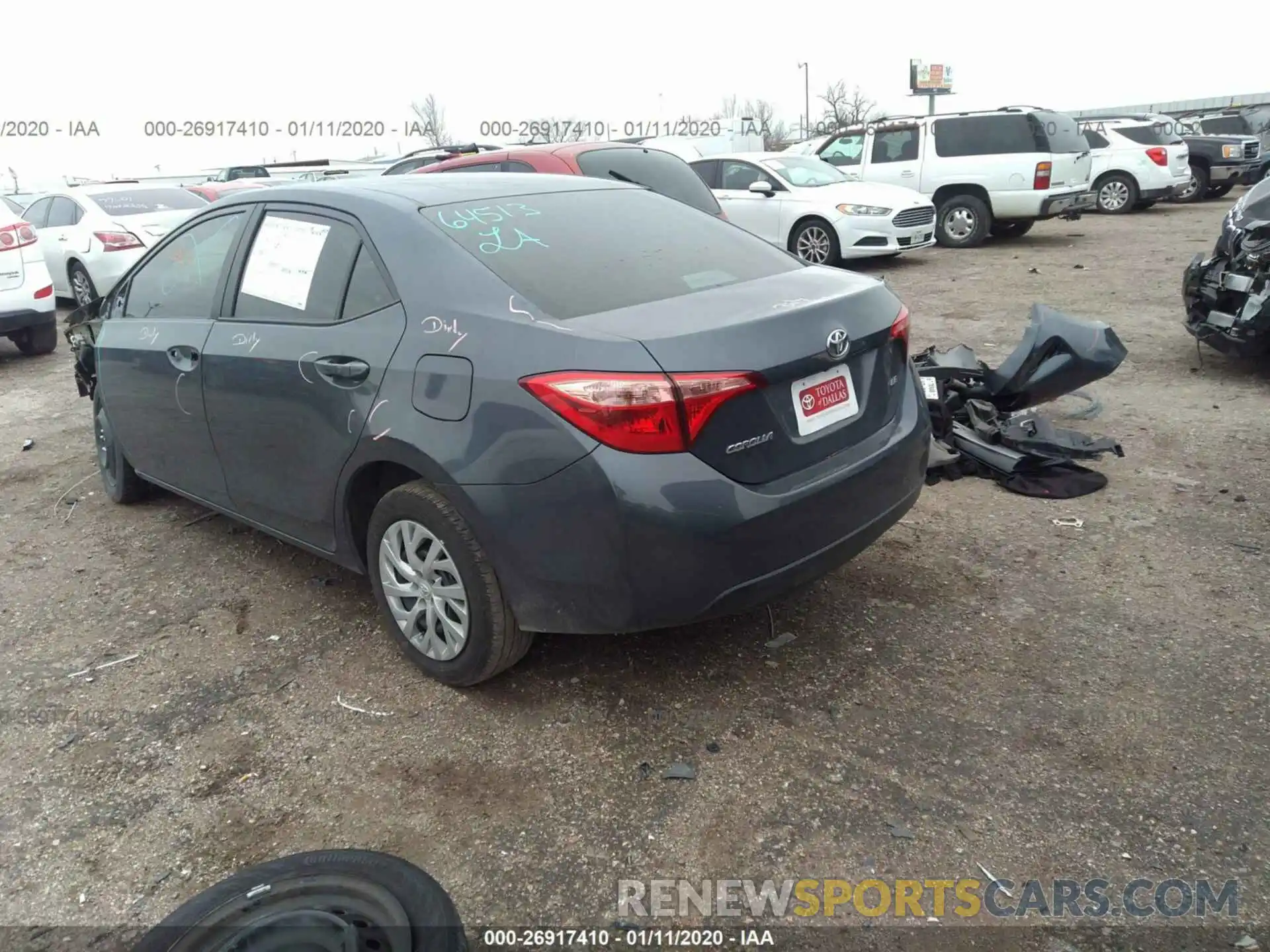 3 Photograph of a damaged car 5YFBURHE8KP944901 TOYOTA COROLLA 2019