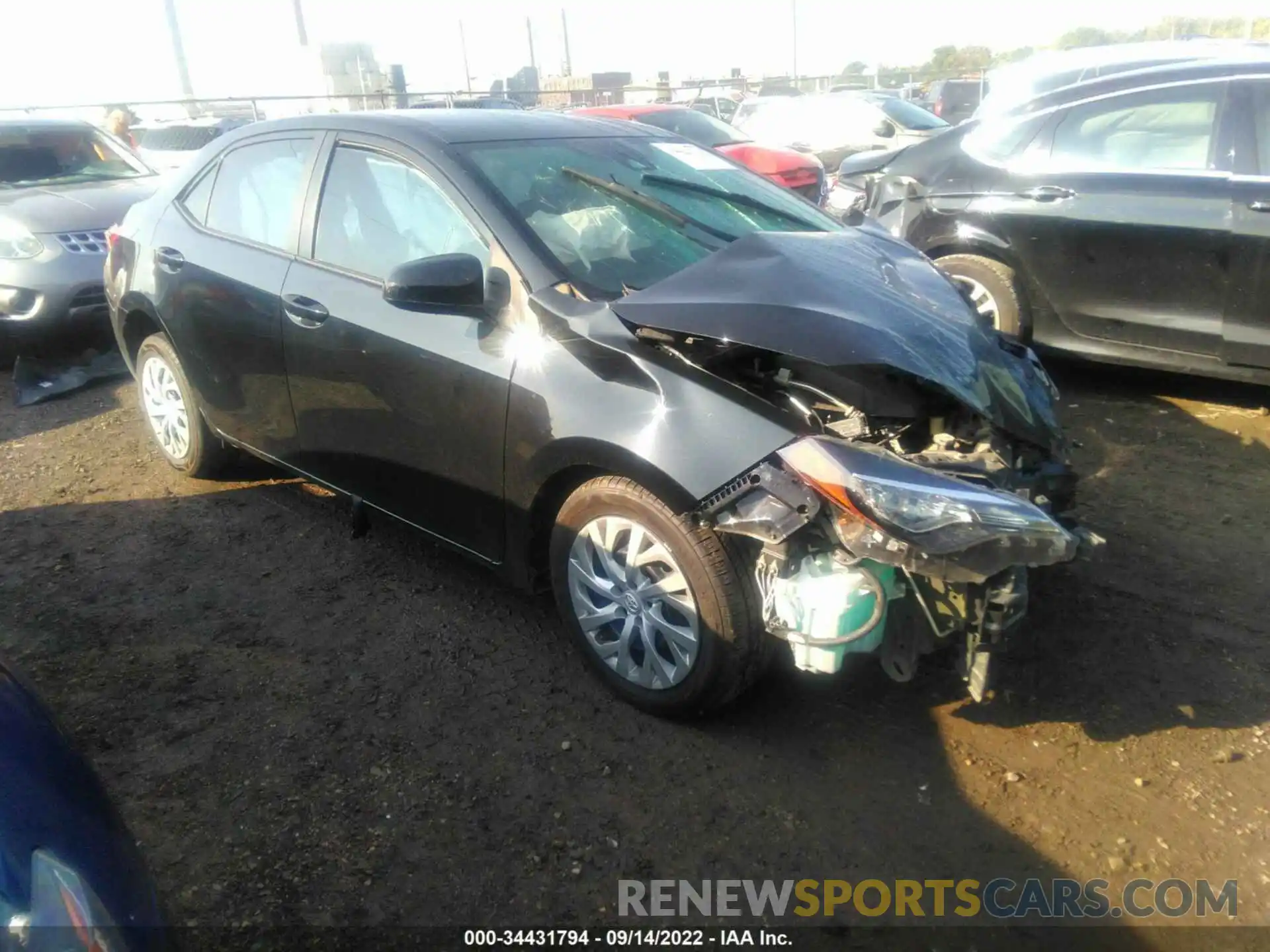 1 Photograph of a damaged car 5YFBURHE8KP944929 TOYOTA COROLLA 2019