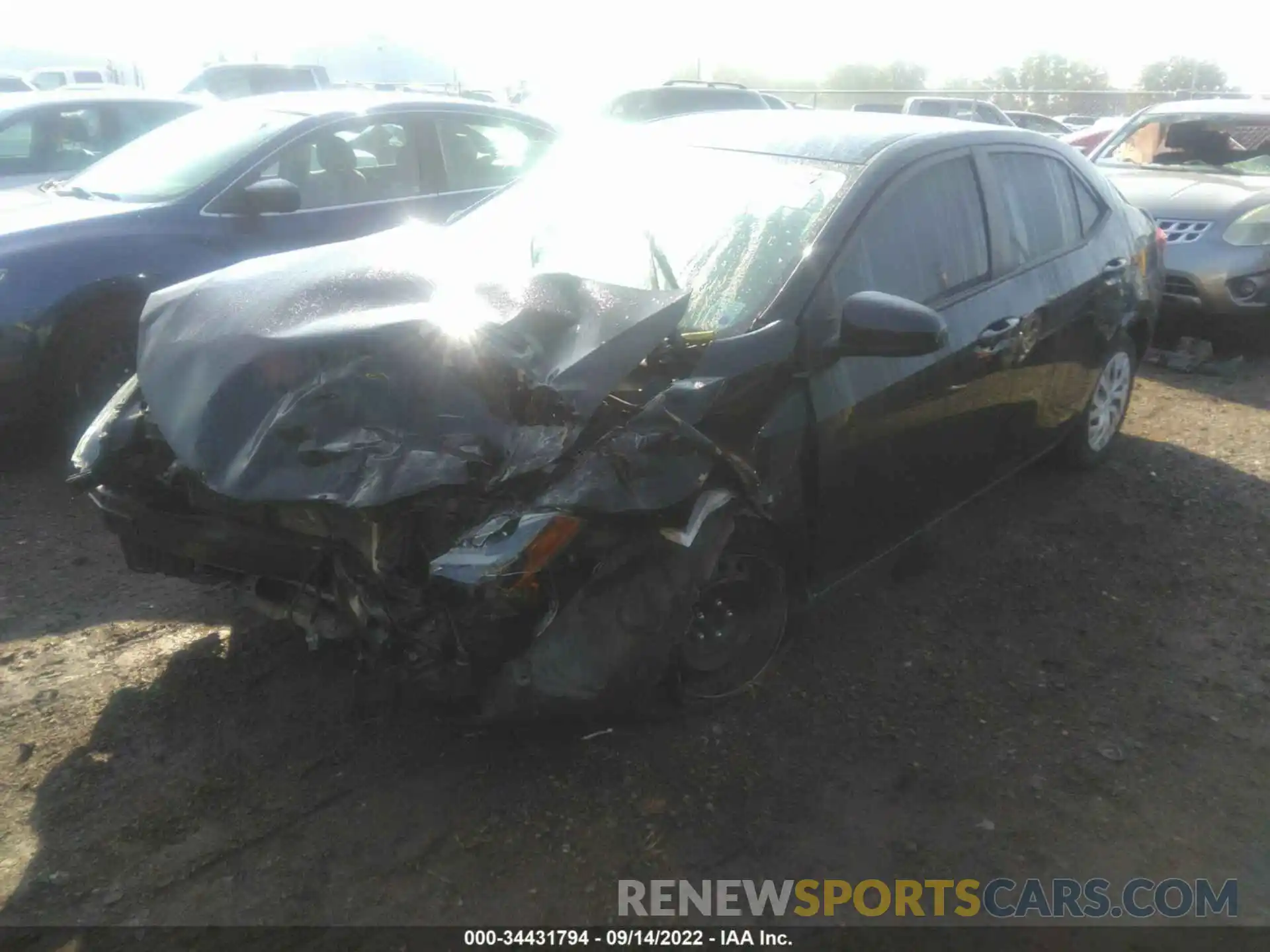 2 Photograph of a damaged car 5YFBURHE8KP944929 TOYOTA COROLLA 2019