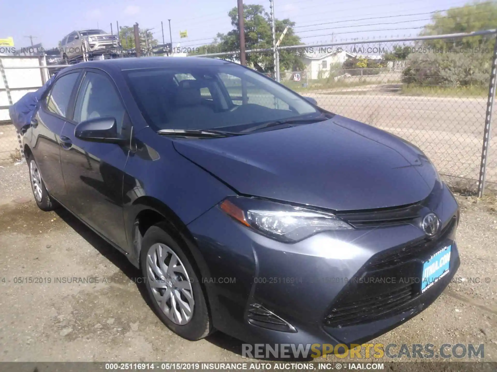 1 Photograph of a damaged car 5YFBURHE8KP945465 TOYOTA COROLLA 2019