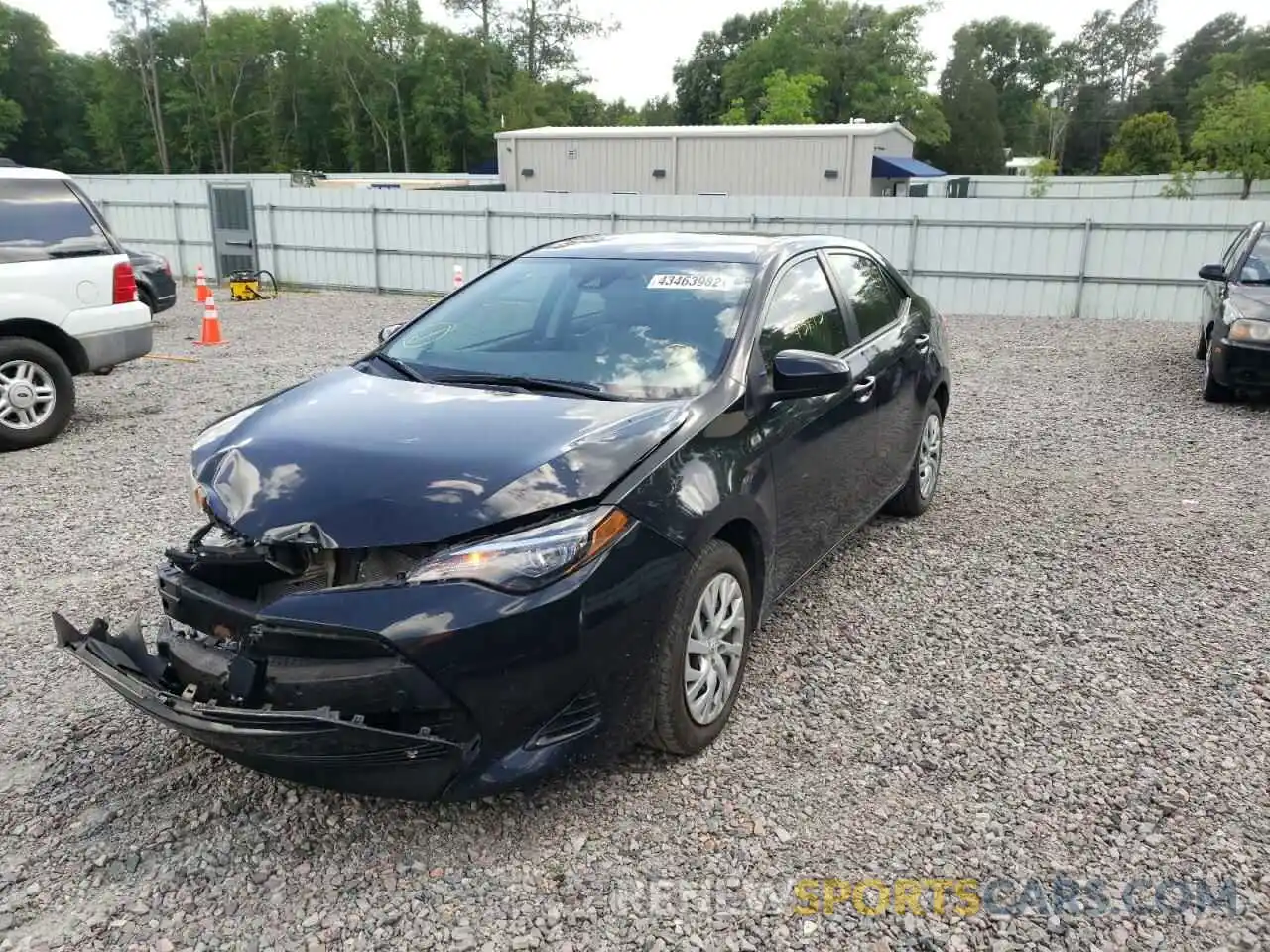 2 Photograph of a damaged car 5YFBURHE8KP945627 TOYOTA COROLLA 2019