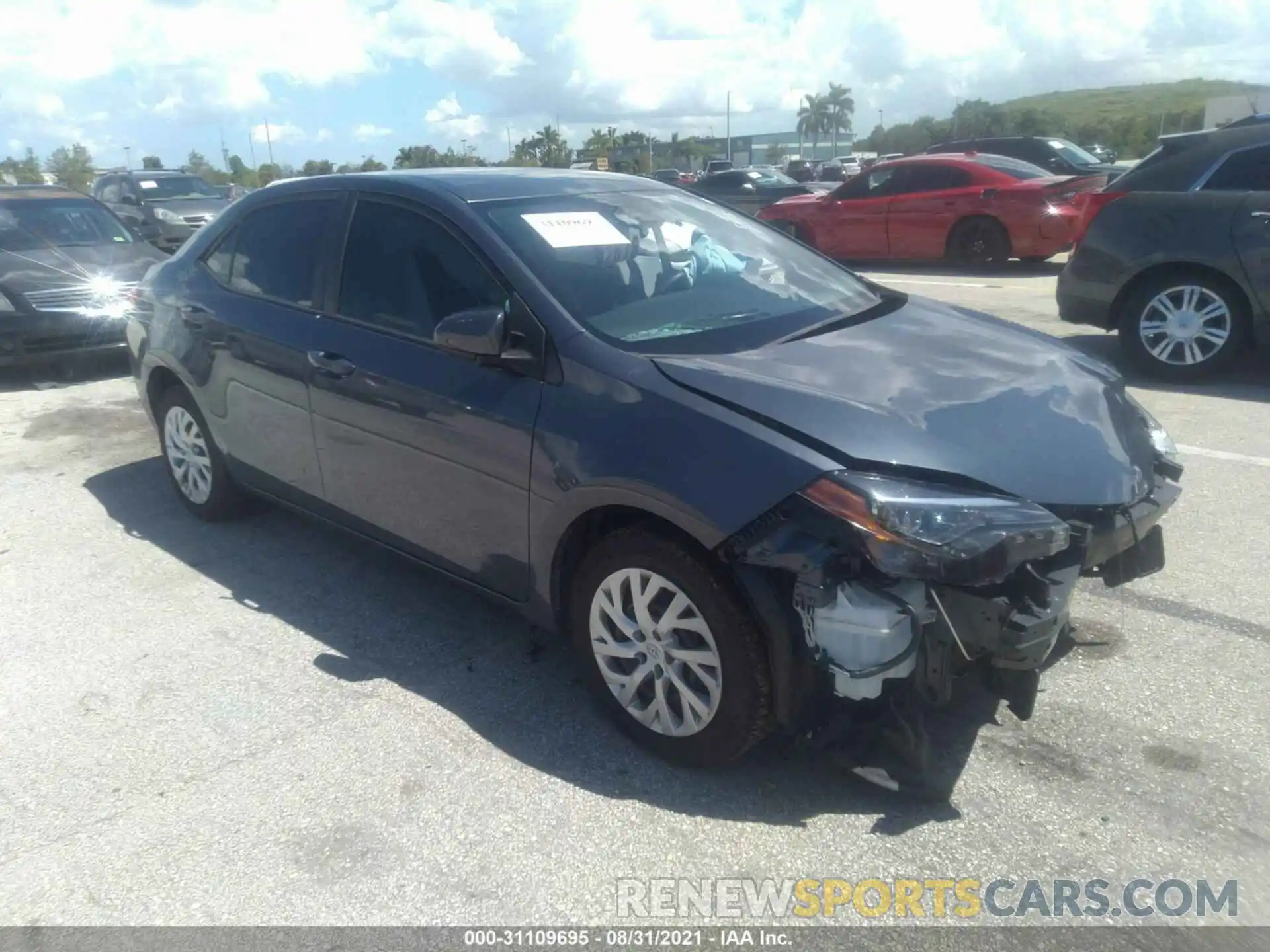 1 Photograph of a damaged car 5YFBURHE8KP945675 TOYOTA COROLLA 2019