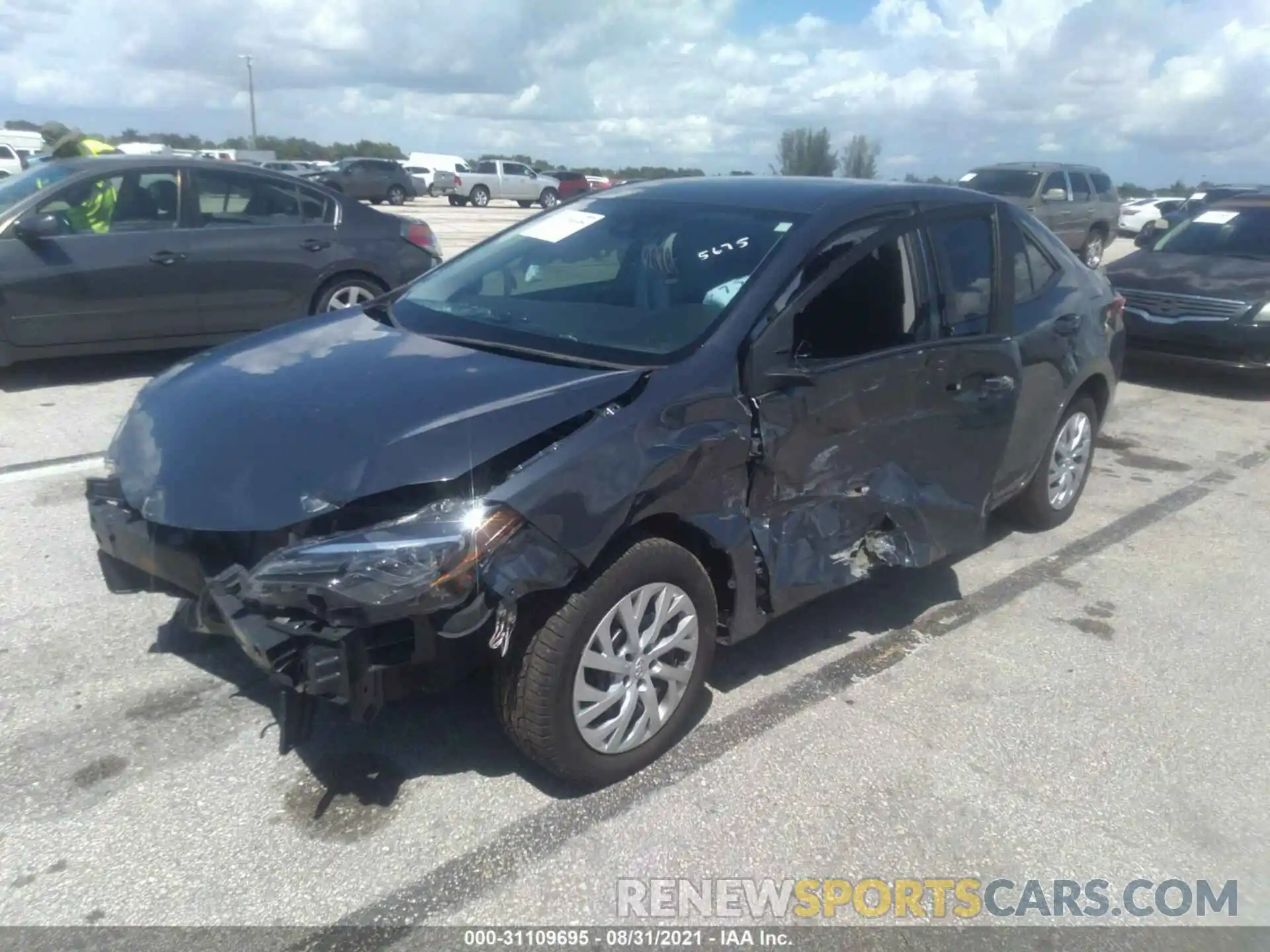 2 Photograph of a damaged car 5YFBURHE8KP945675 TOYOTA COROLLA 2019