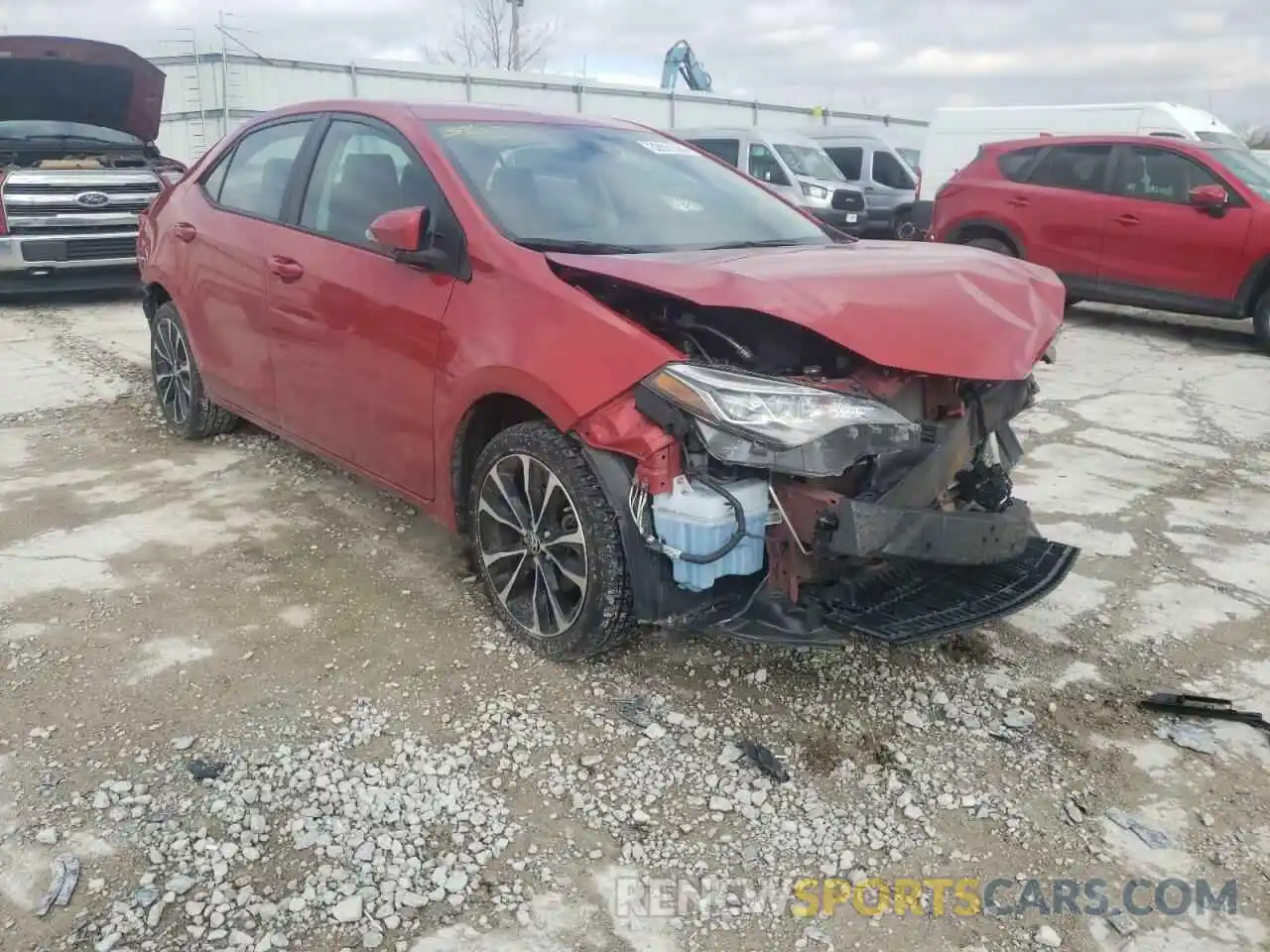 1 Photograph of a damaged car 5YFBURHE8KP946017 TOYOTA COROLLA 2019