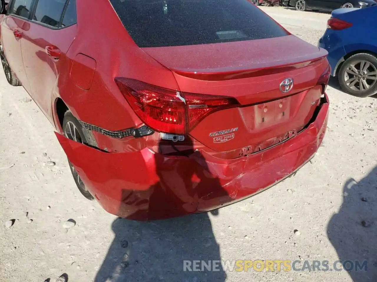 9 Photograph of a damaged car 5YFBURHE8KP946485 TOYOTA COROLLA 2019