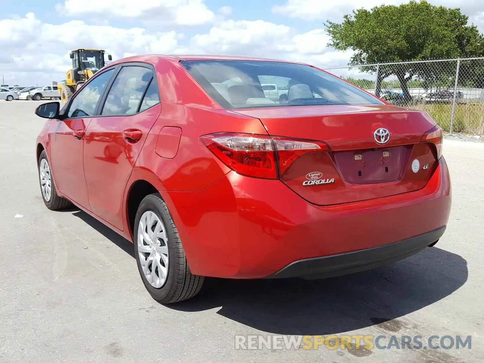 3 Photograph of a damaged car 5YFBURHE8KP946843 TOYOTA COROLLA 2019