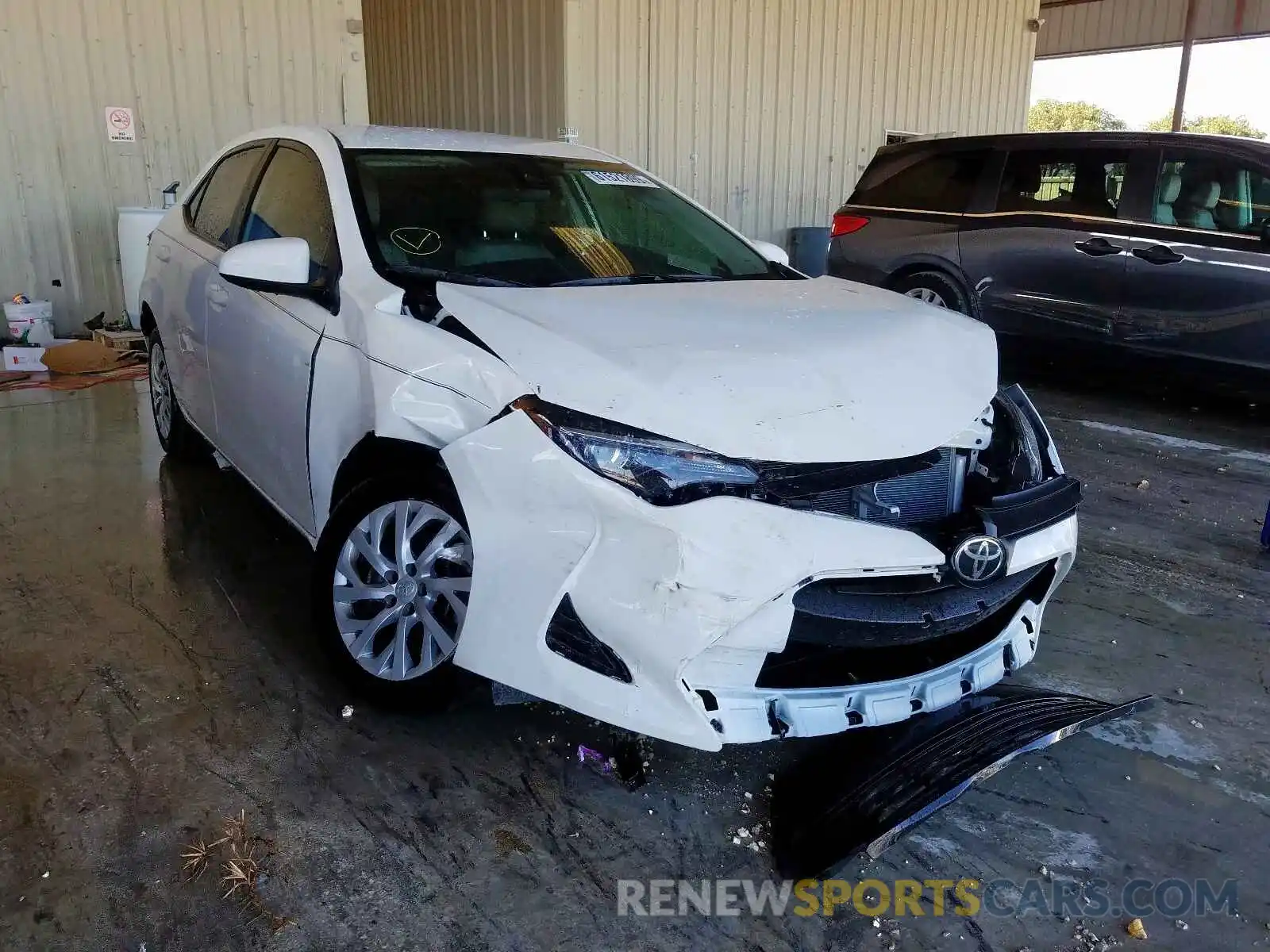 1 Photograph of a damaged car 5YFBURHE8KP947989 TOYOTA COROLLA 2019