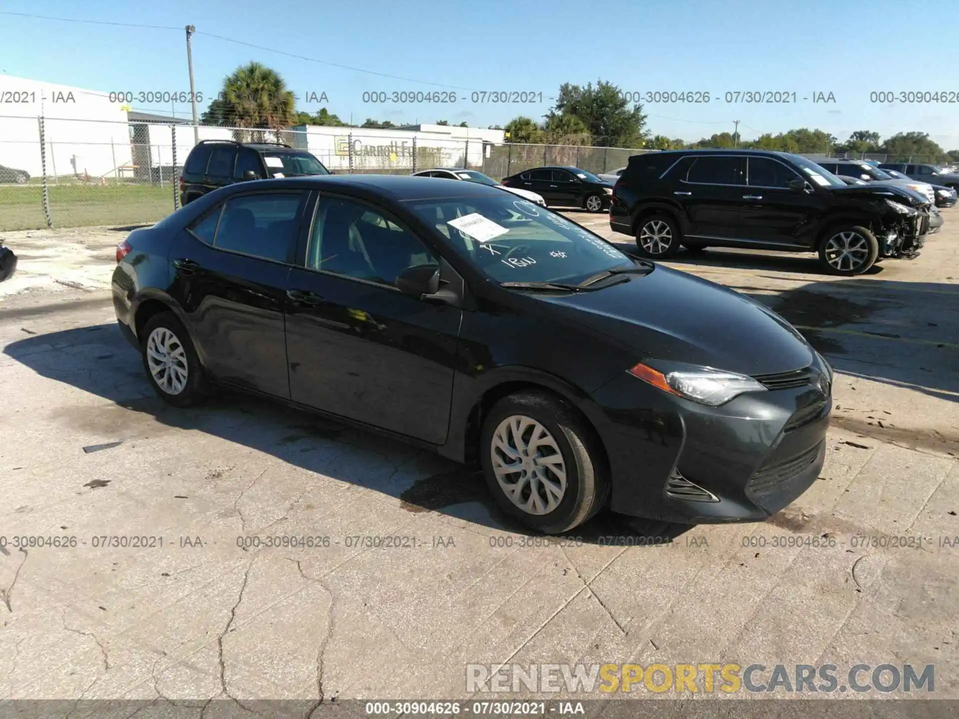 1 Photograph of a damaged car 5YFBURHE8KP948561 TOYOTA COROLLA 2019