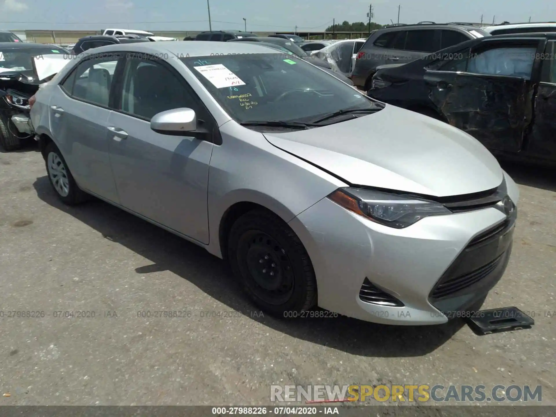 1 Photograph of a damaged car 5YFBURHE8KP948799 TOYOTA COROLLA 2019