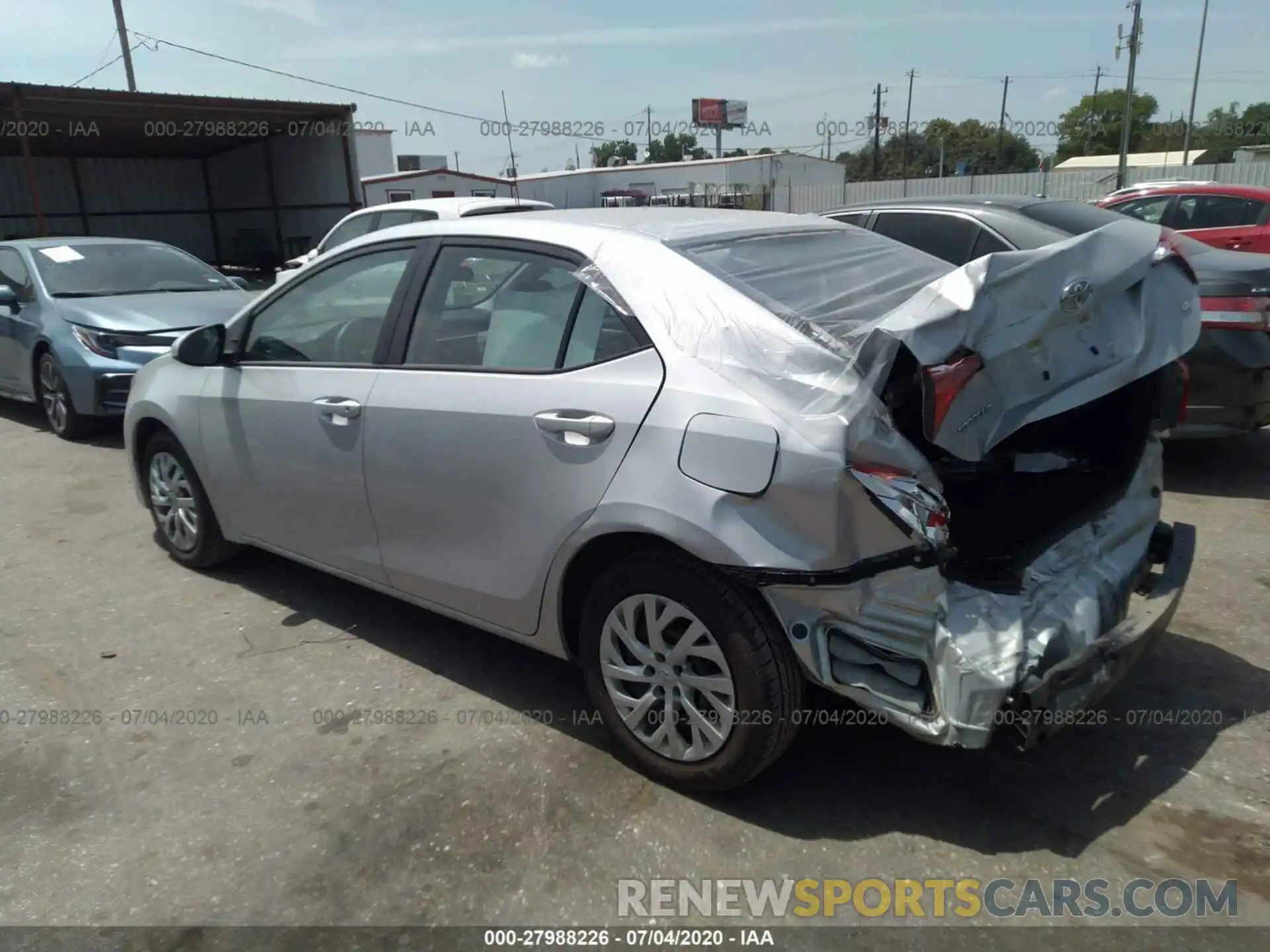 3 Photograph of a damaged car 5YFBURHE8KP948799 TOYOTA COROLLA 2019