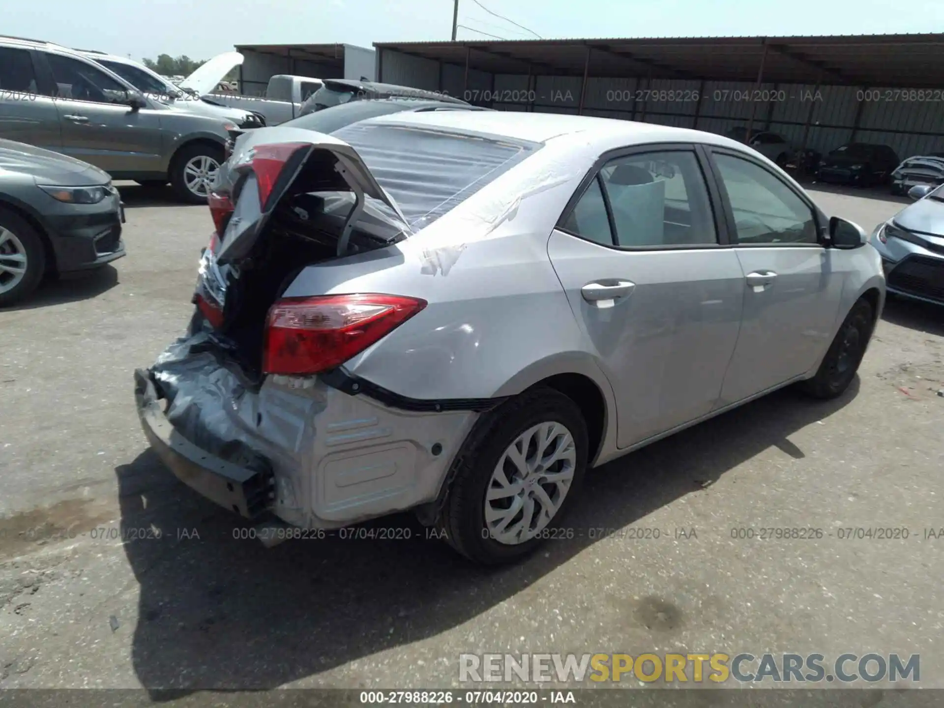 4 Photograph of a damaged car 5YFBURHE8KP948799 TOYOTA COROLLA 2019