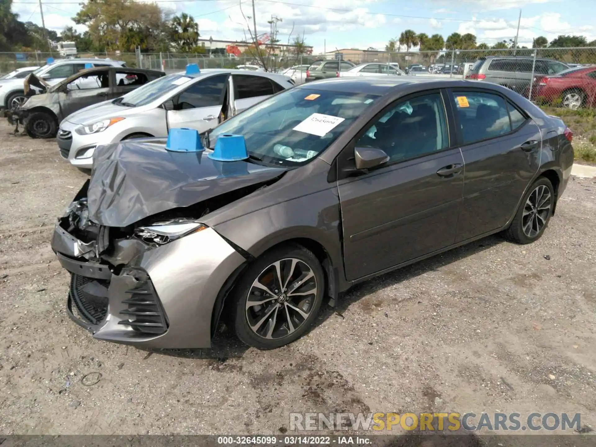 2 Photograph of a damaged car 5YFBURHE8KP948916 TOYOTA COROLLA 2019