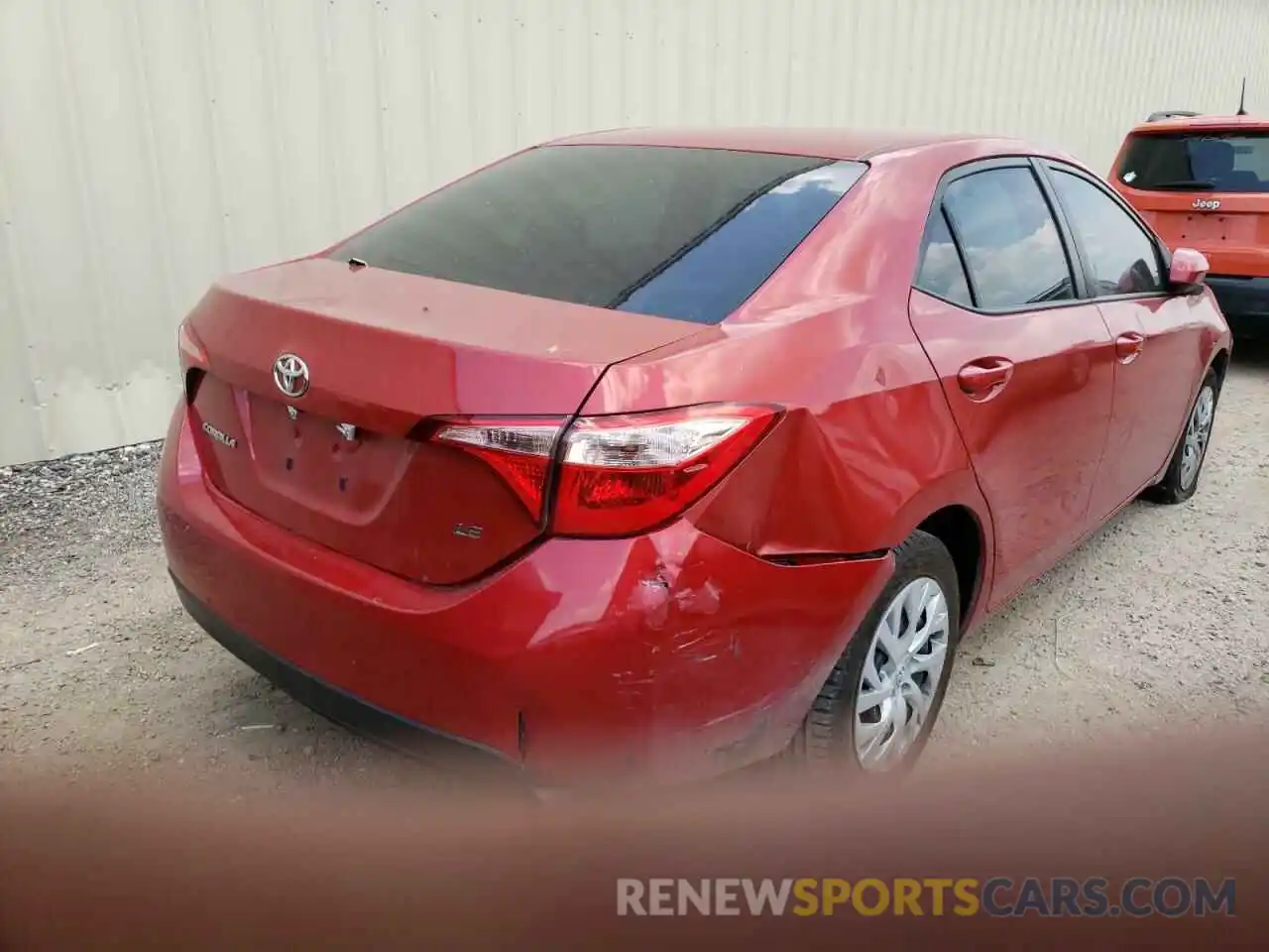 4 Photograph of a damaged car 5YFBURHE8KP949418 TOYOTA COROLLA 2019