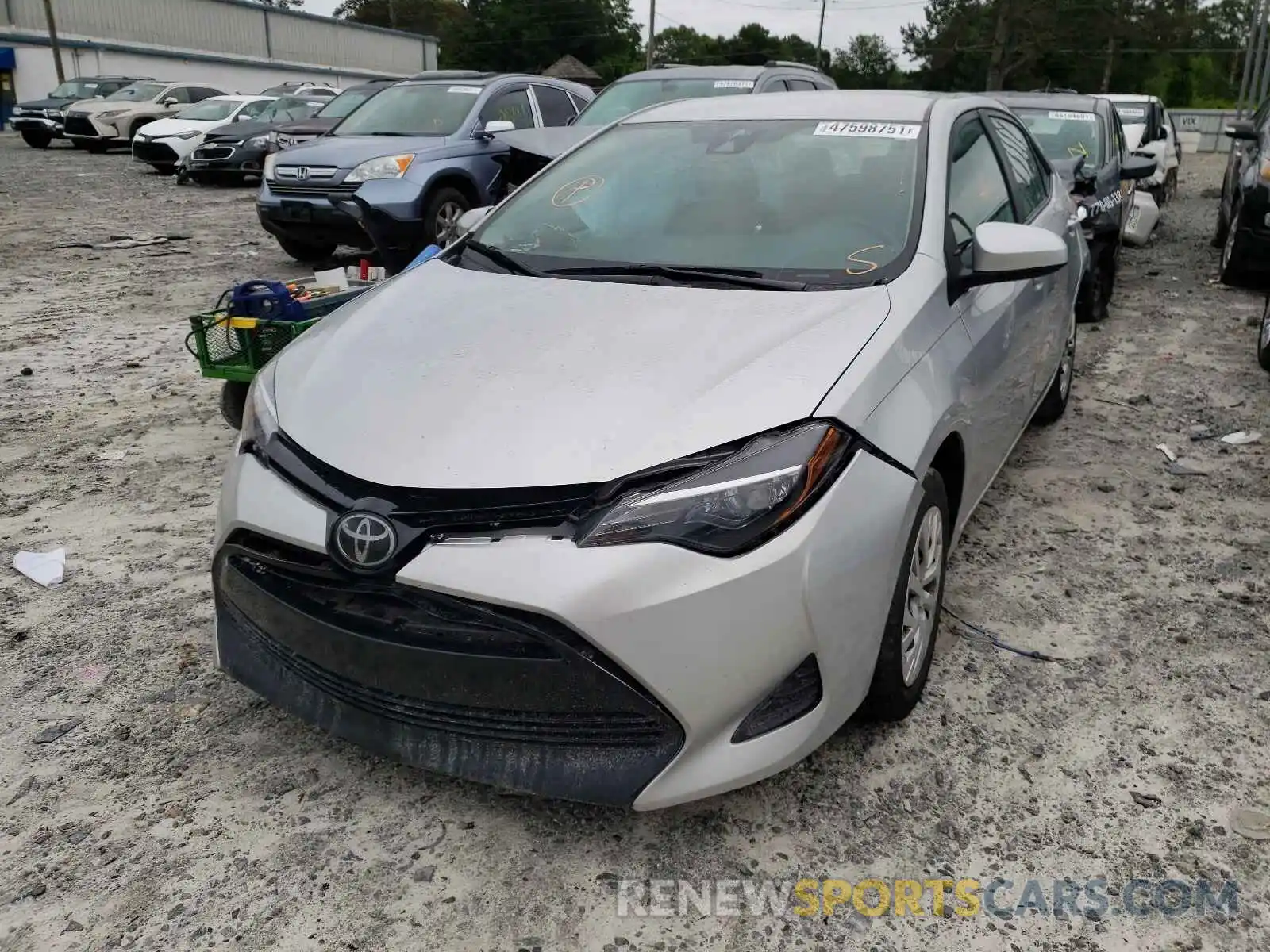 2 Photograph of a damaged car 5YFBURHE8KP949550 TOYOTA COROLLA 2019