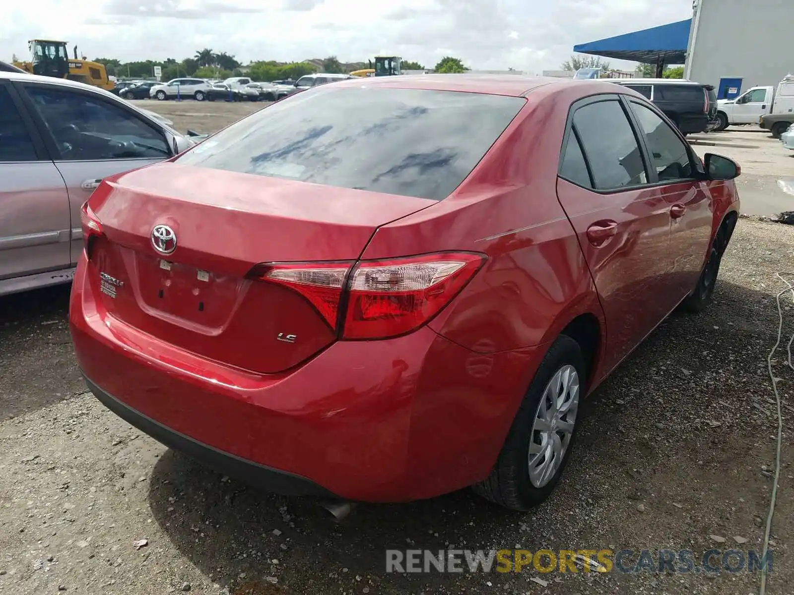 4 Photograph of a damaged car 5YFBURHE8KP949659 TOYOTA COROLLA 2019