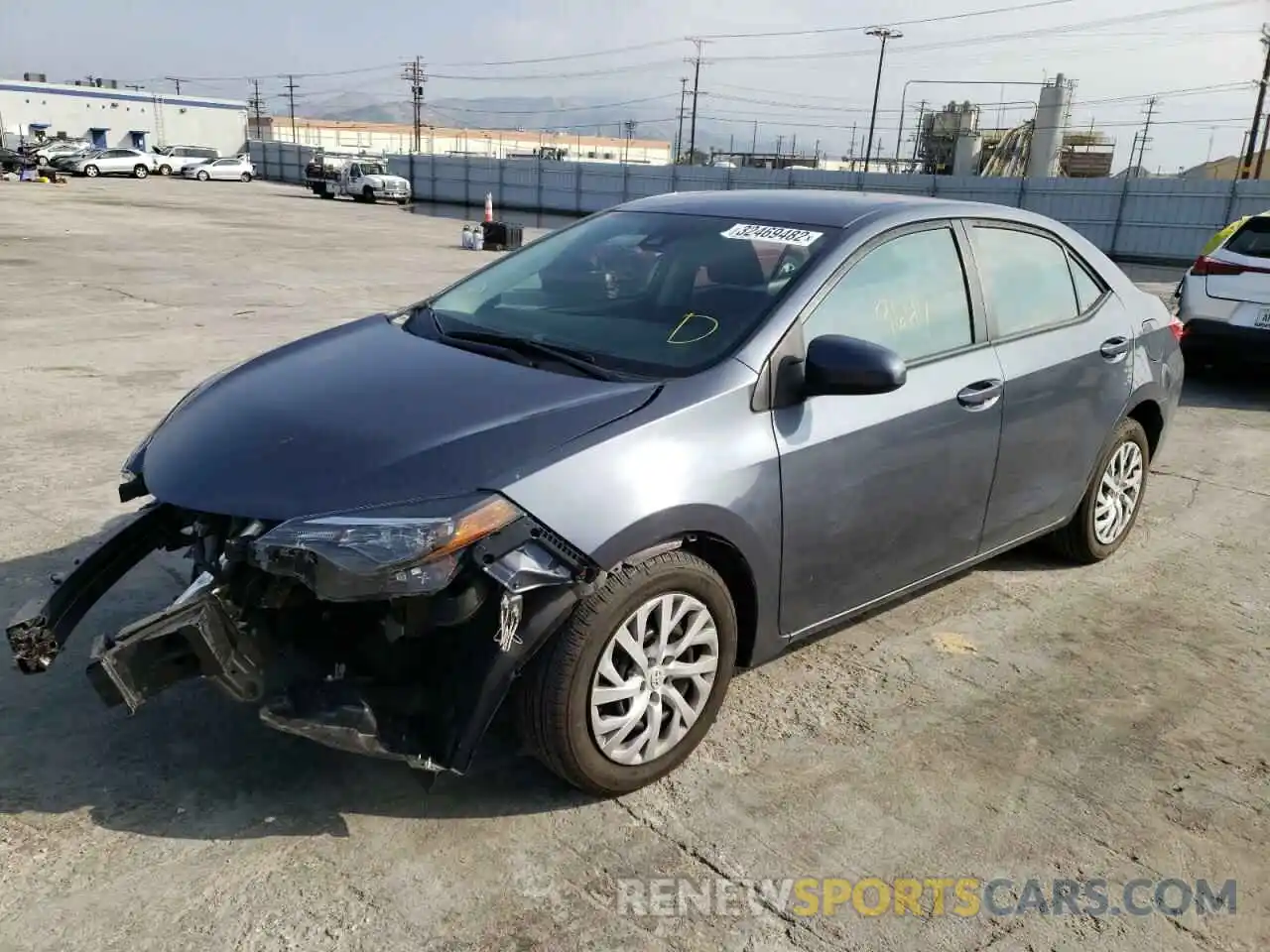 2 Photograph of a damaged car 5YFBURHE8KP949712 TOYOTA COROLLA 2019